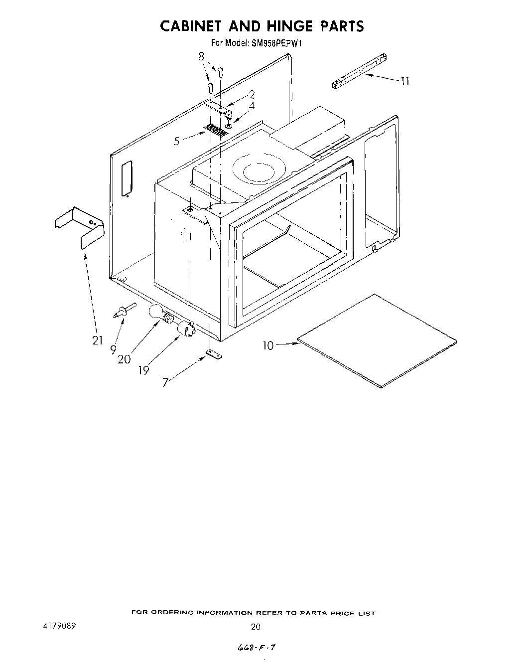 13 - CABINET AND HINGE