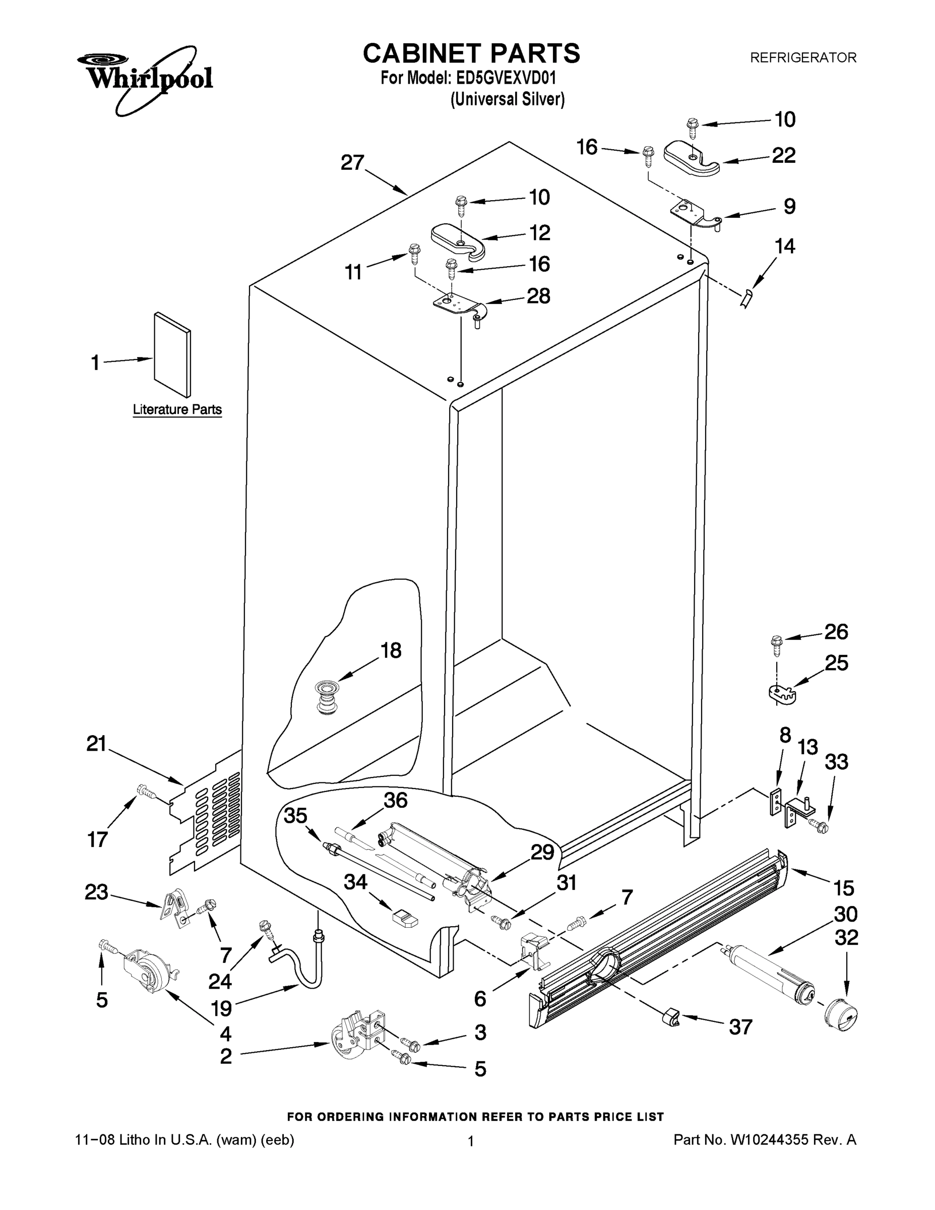 01 - CABINET PARTS