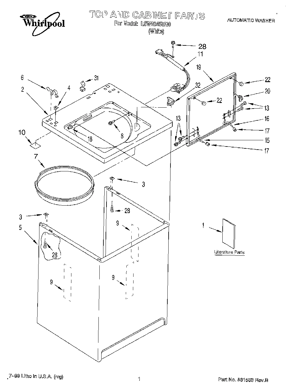 01 - TOP AND CABINET, LITERATURE