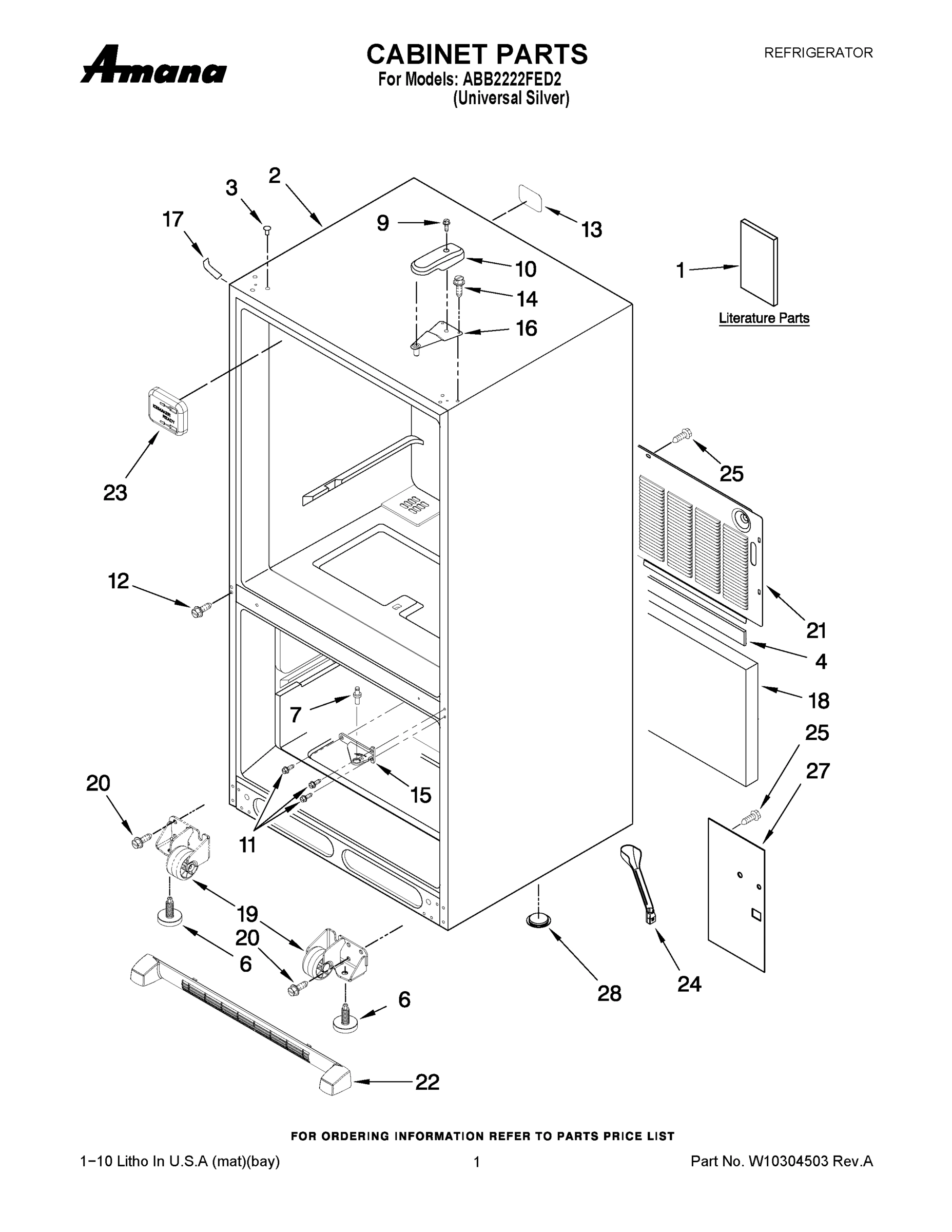 01 - CABINET PARTS