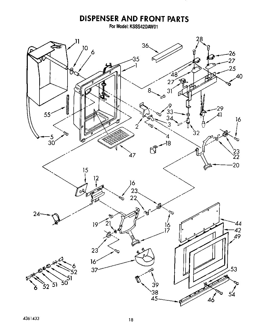 13 - DISPENSER AND FRONT