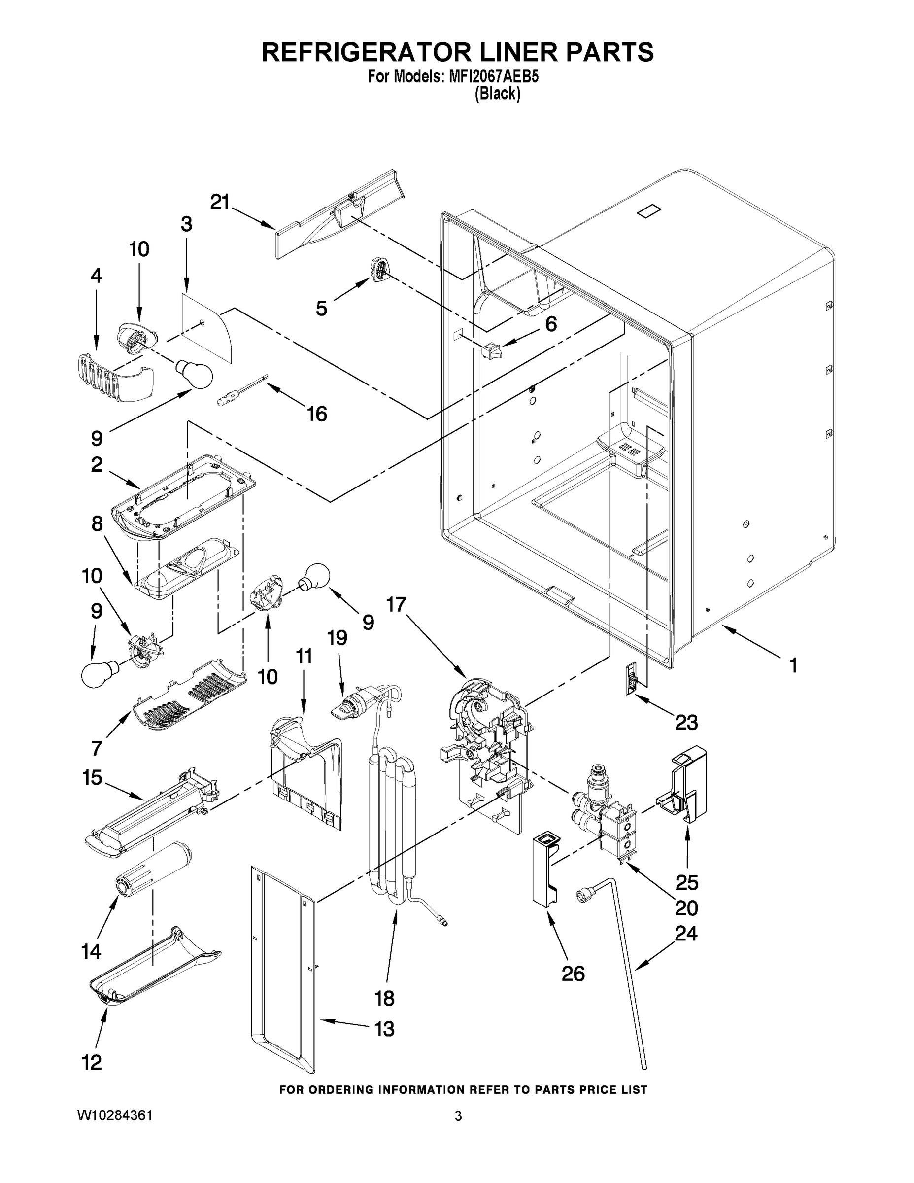 02 - REFRIGERATOR LINER PARTS