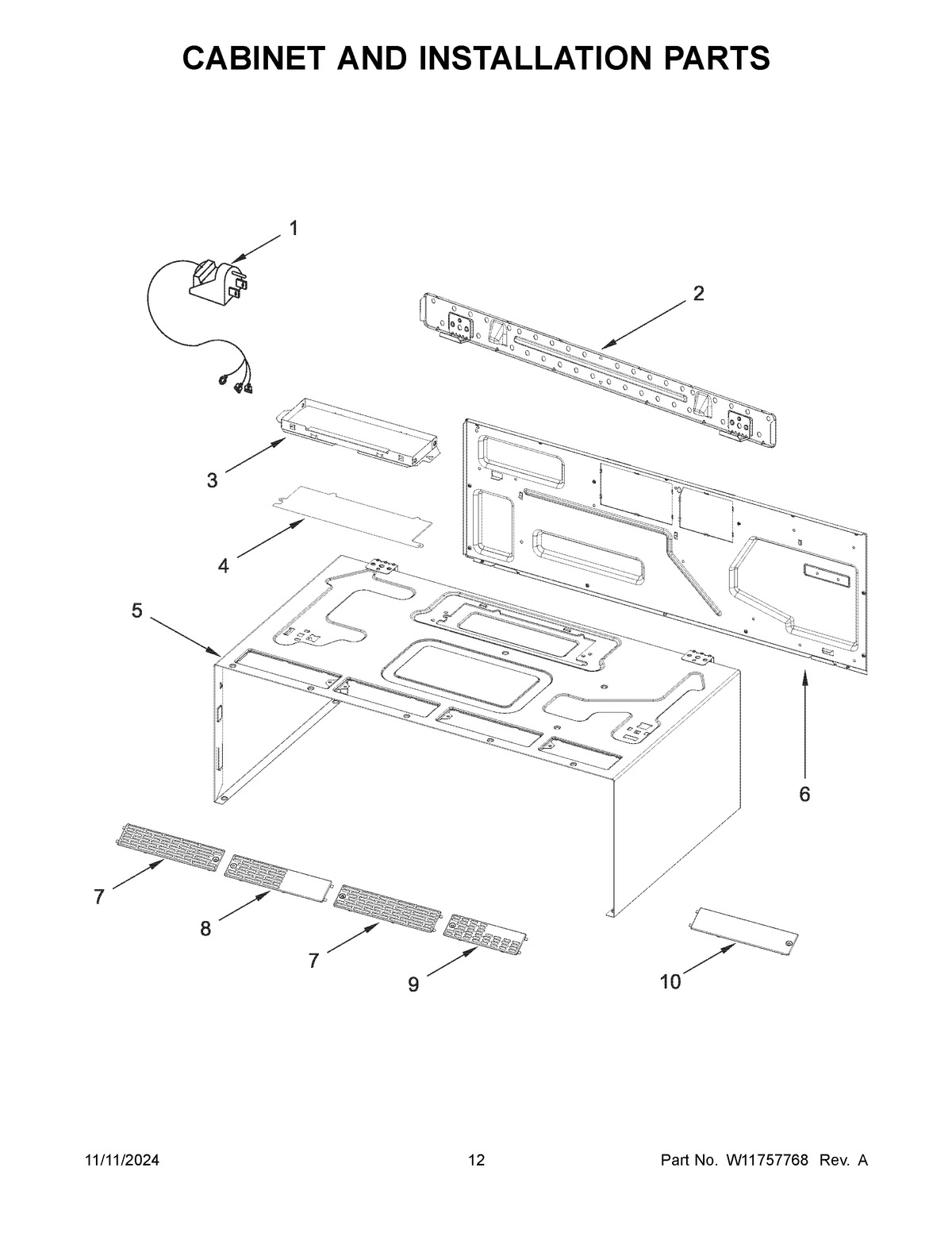 07 - CABINET AND INSTALLATION PARTS