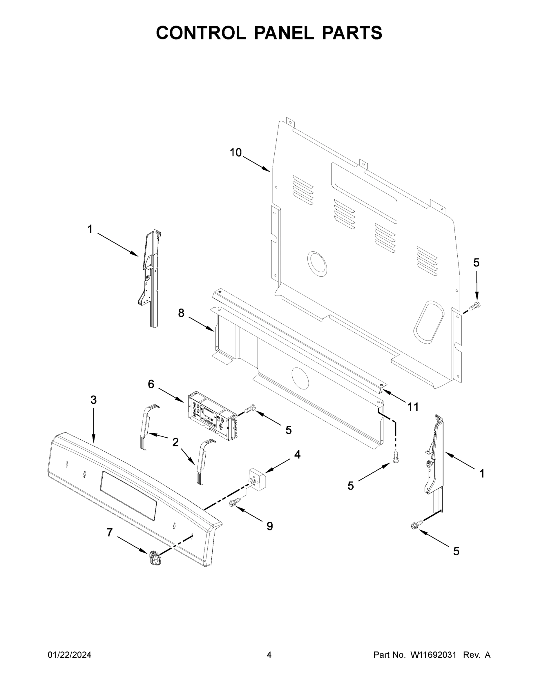 03 - CONTROL PANEL PARTS