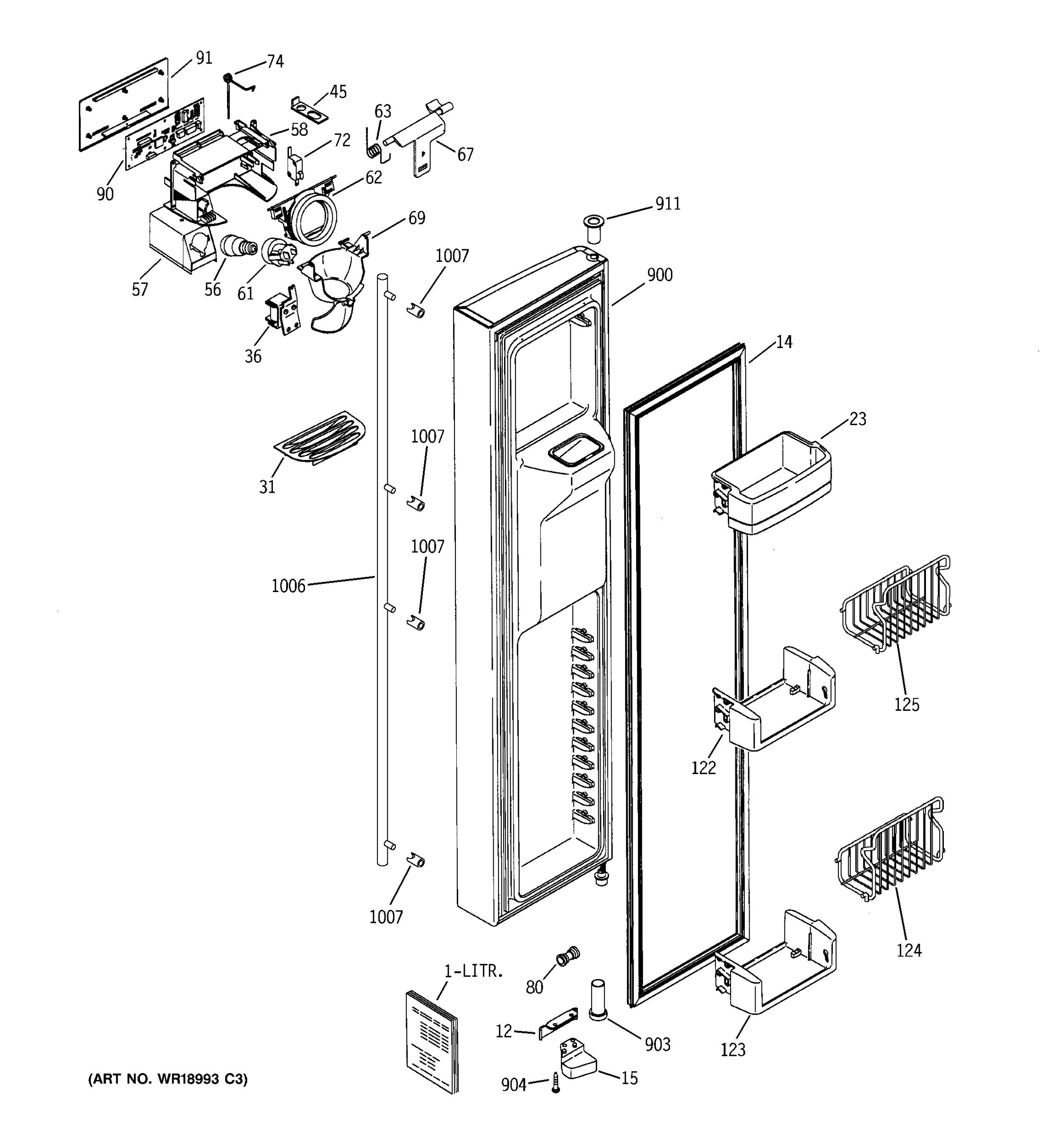 FREEZER DOOR