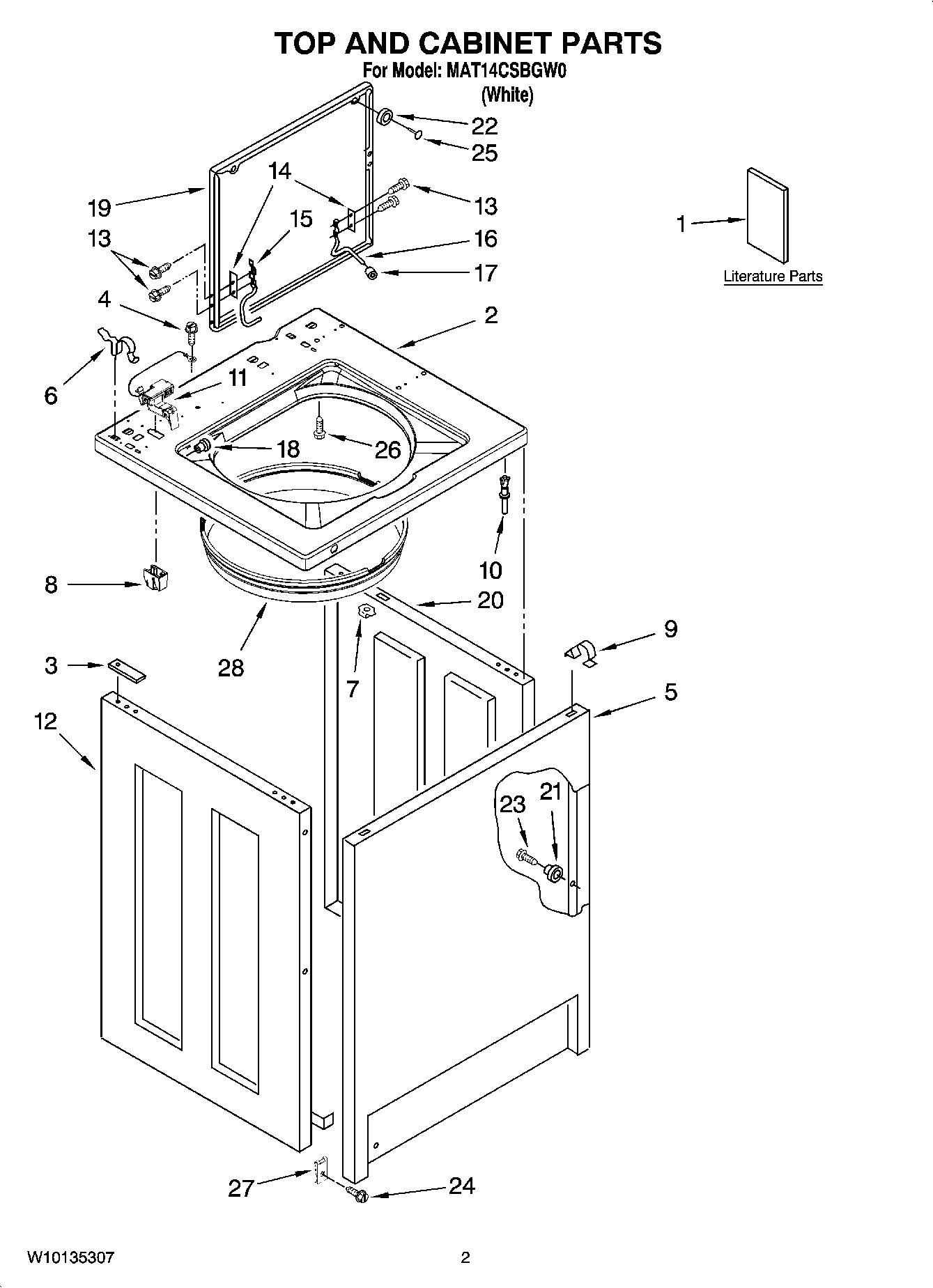 01 - TOP AND CABINET PARTS