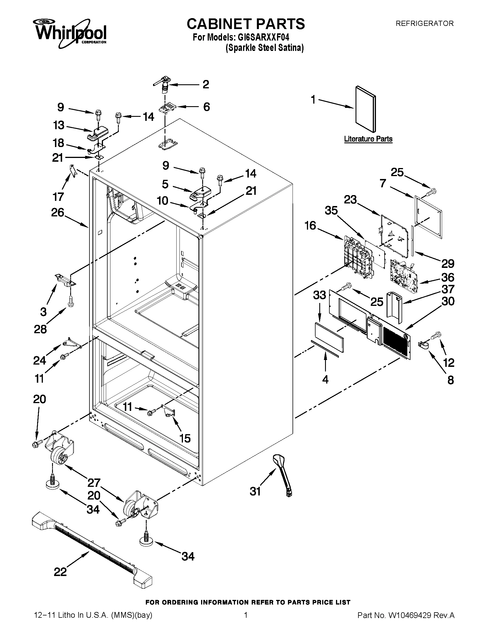 01 - CABINET PARTS