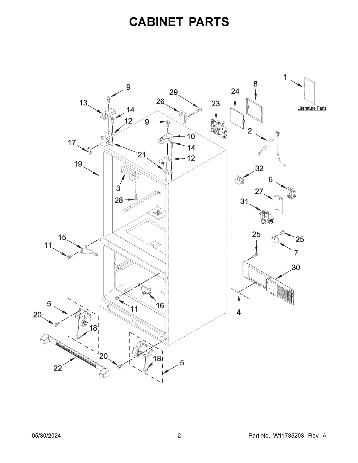 02 - CABINET PARTS