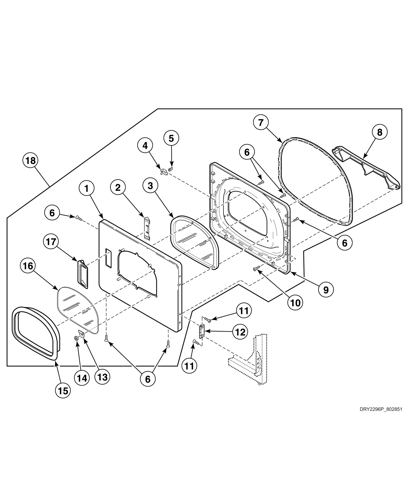Dryer Loading Door