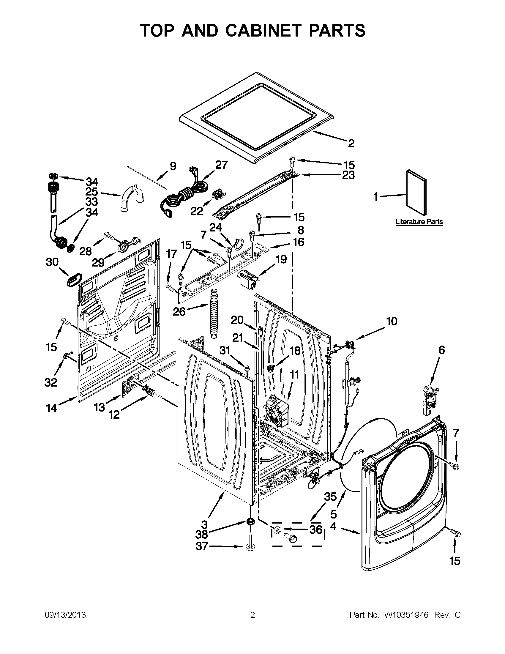 02 - TOP AND CABINET PARTS