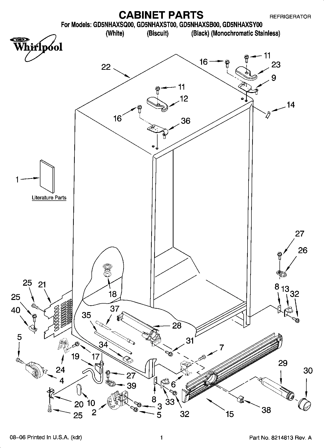 01 - CABINET PARTS