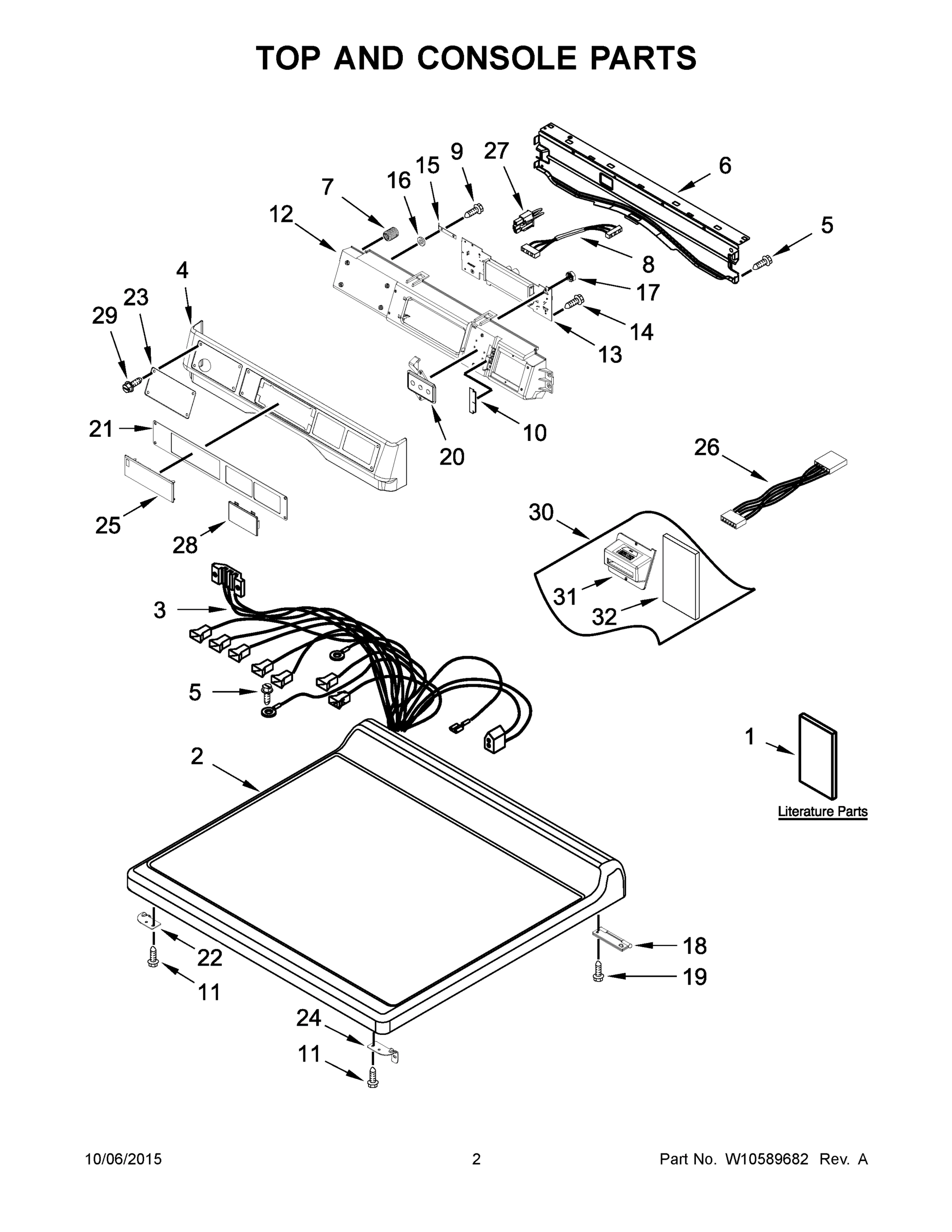 02 - TOP AND CONSOLE PARTS