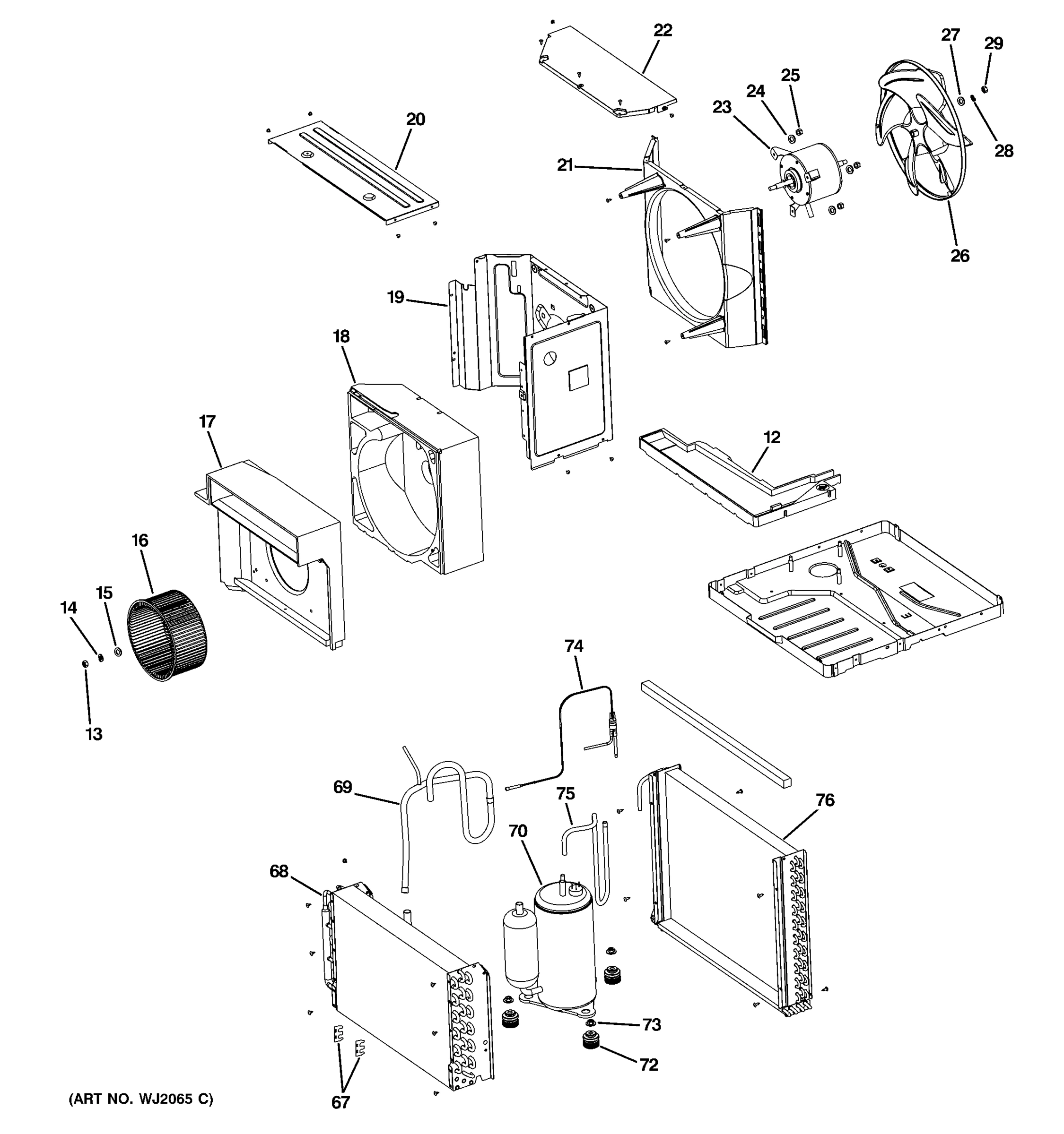 BASE PAN & UNIT PARTS