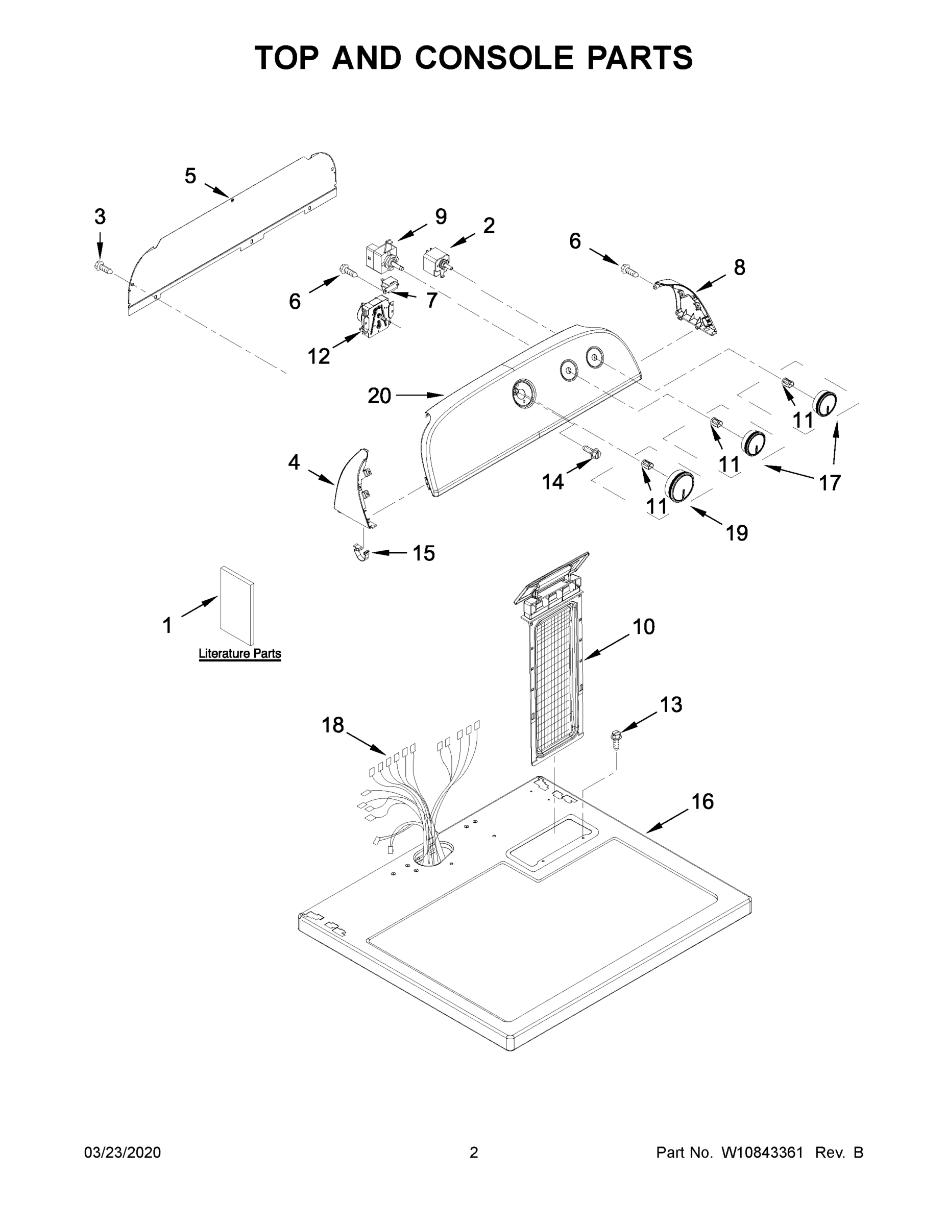 02 - TOP AND CONSOLE PARTS