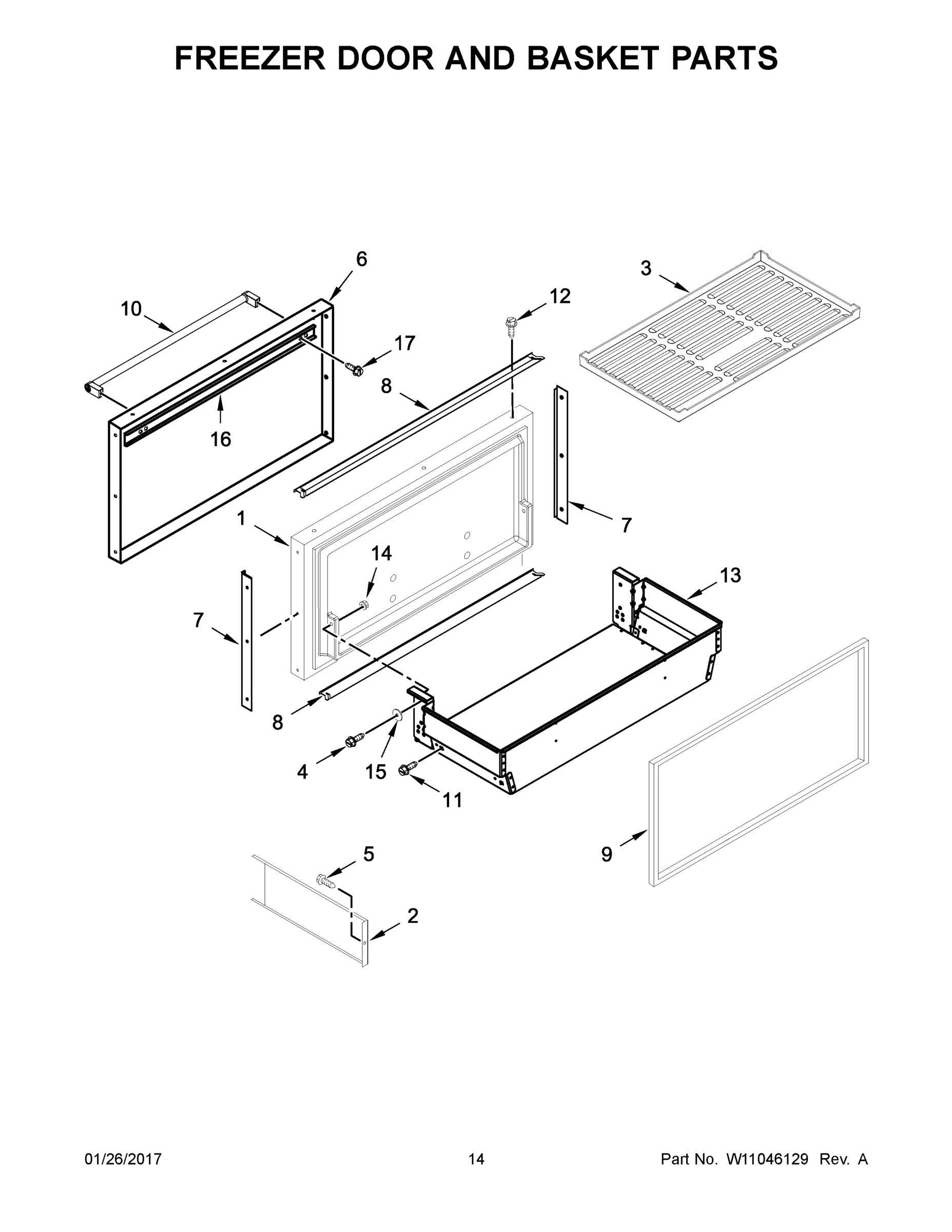 08 - FREEZER DOOR AND BASKET PARTS