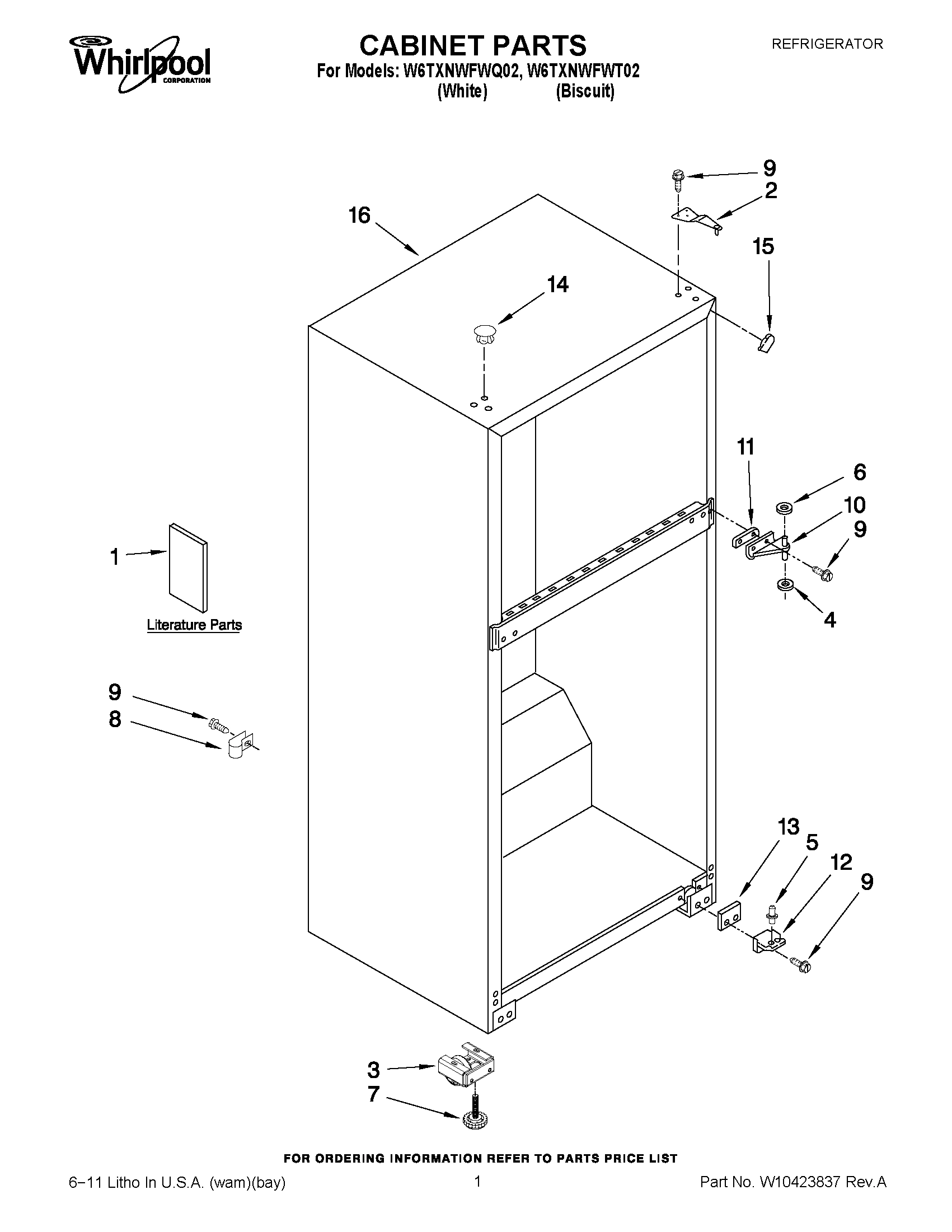 01 - CABINET PARTS