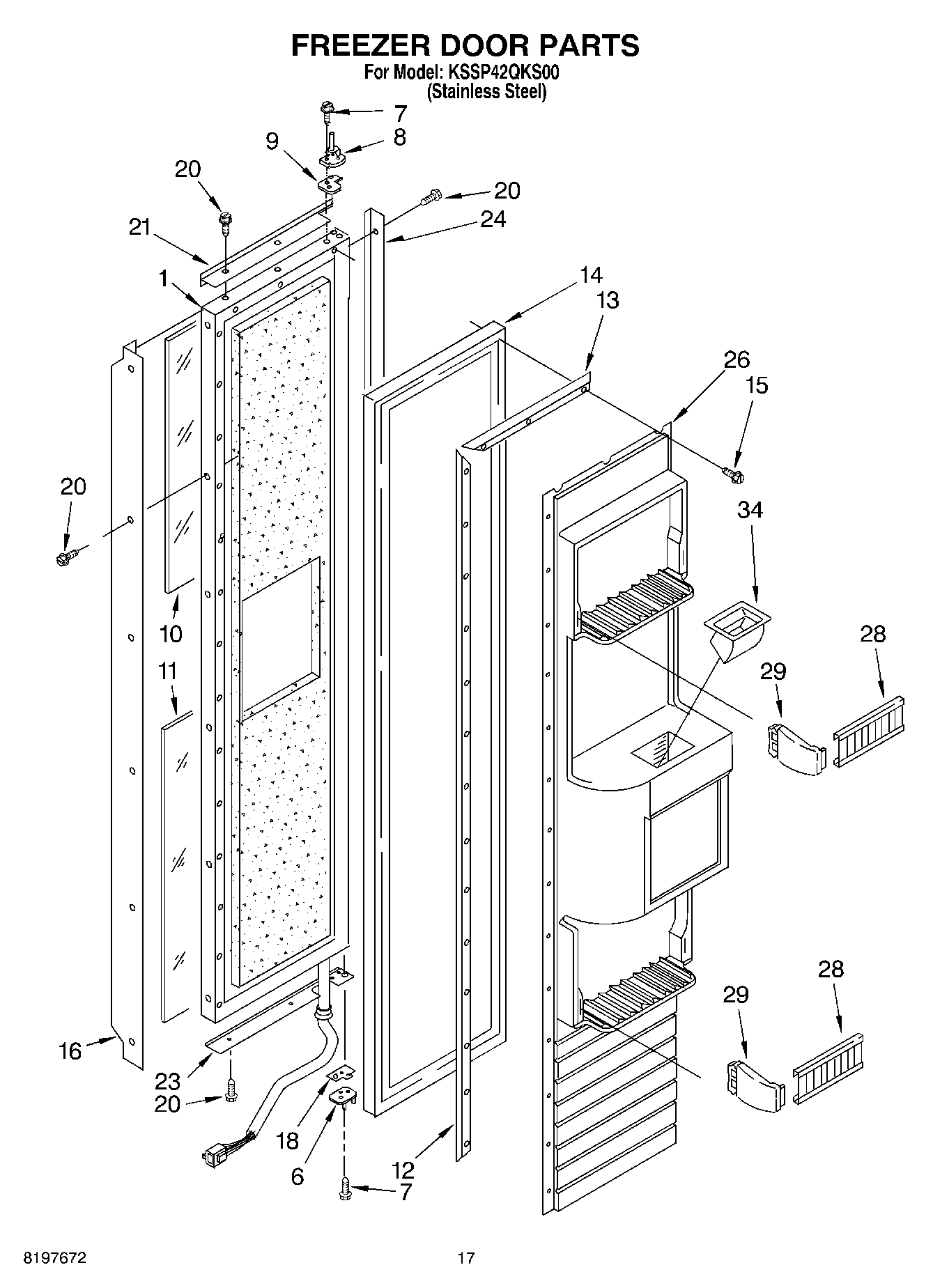 11 - FREEZER DOOR