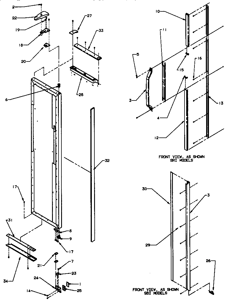 03 - DOOR HINGE AND TRIM (FRZ)