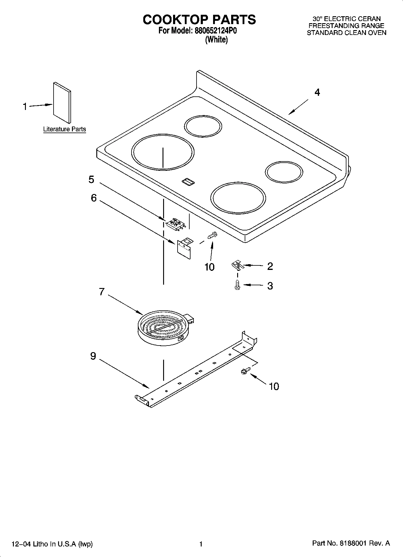 01 - COOKTOP PARTS