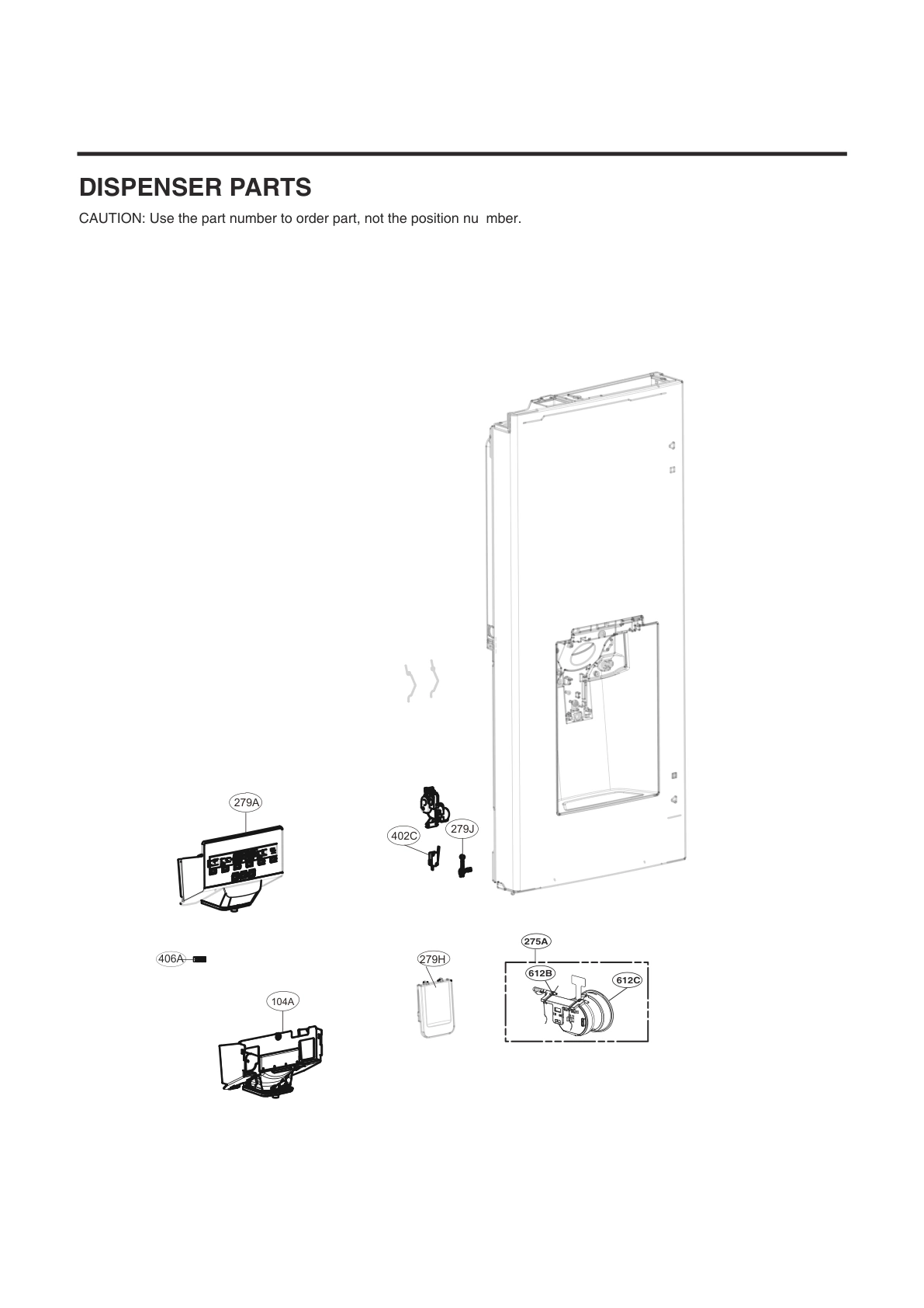 DISPENSER PARTS