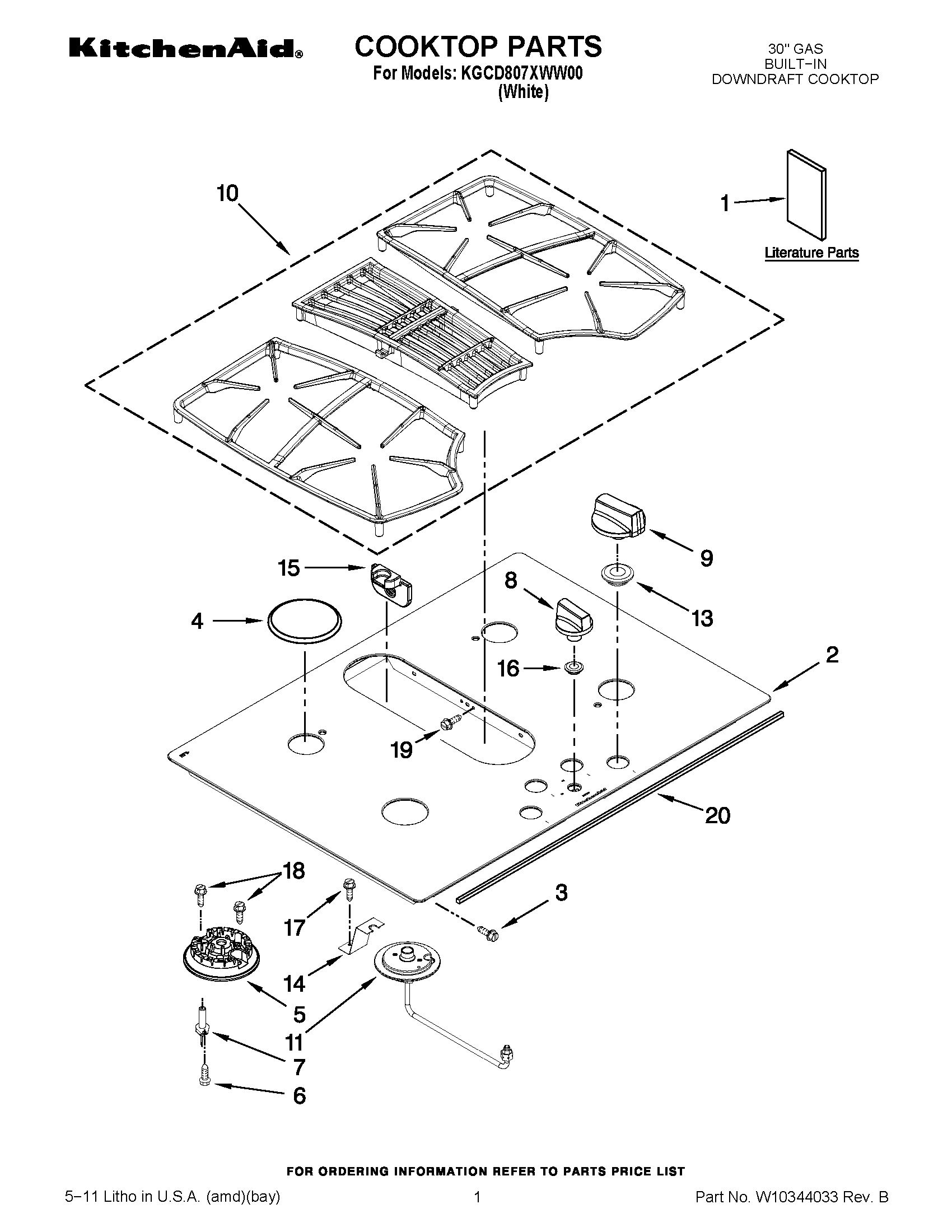 01 - COOKTOP PARTS
