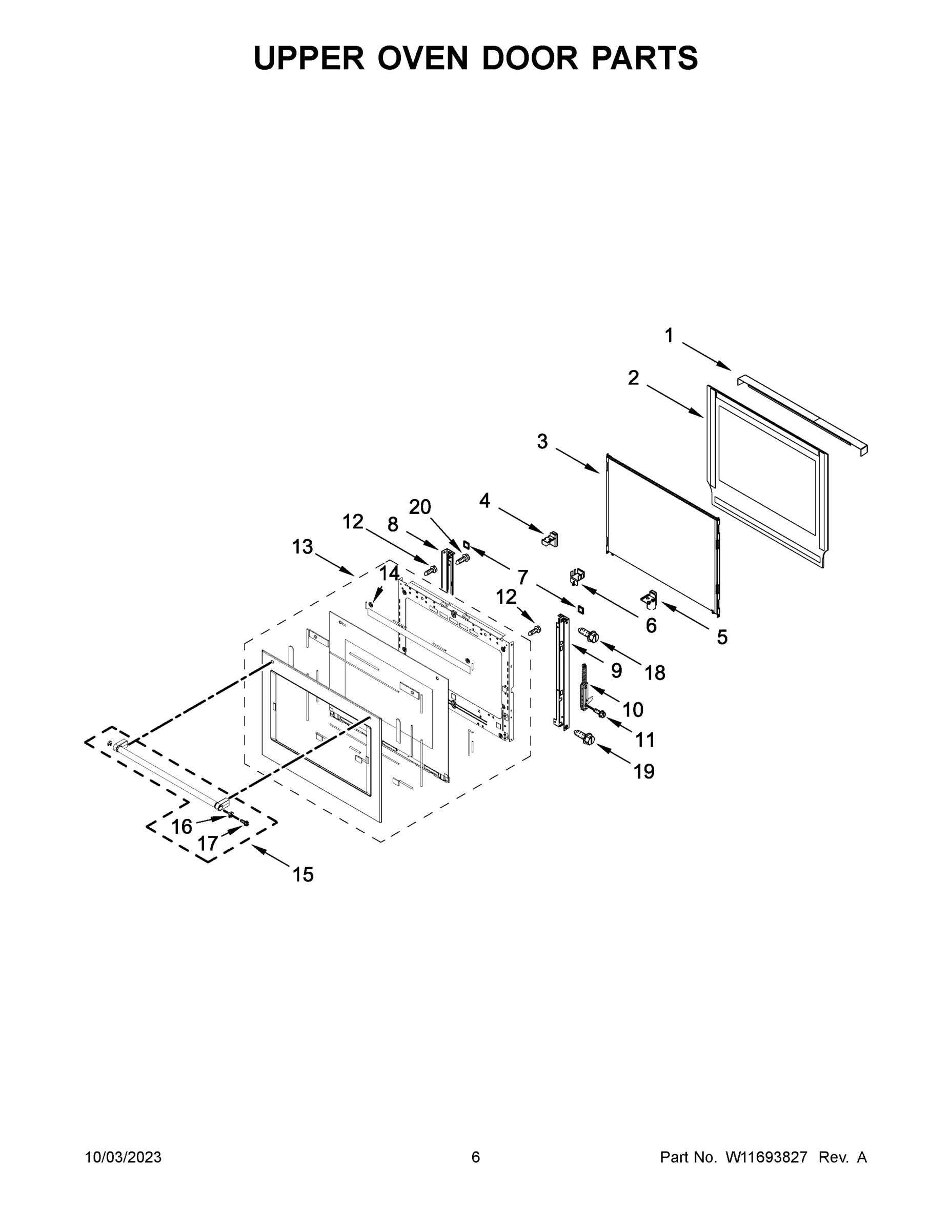 04 - UPPER OVEN DOOR PARTS
