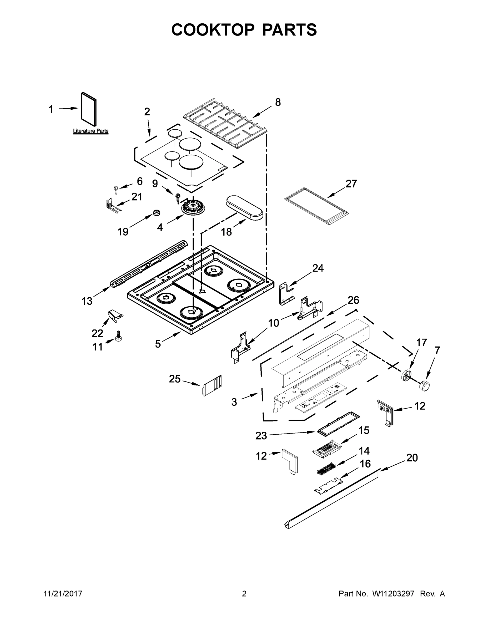 02 - COOKTOP PARTS
