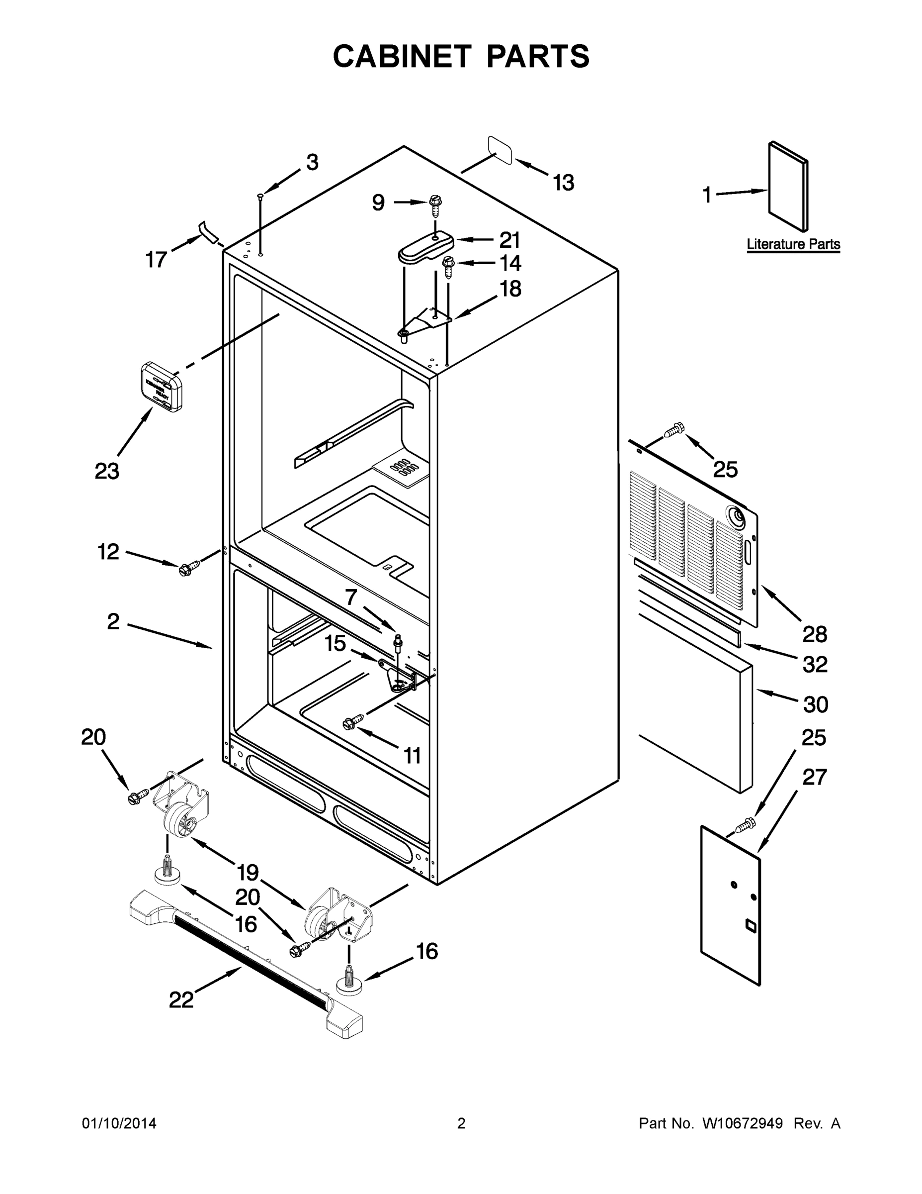 02 - CABINET PARTS