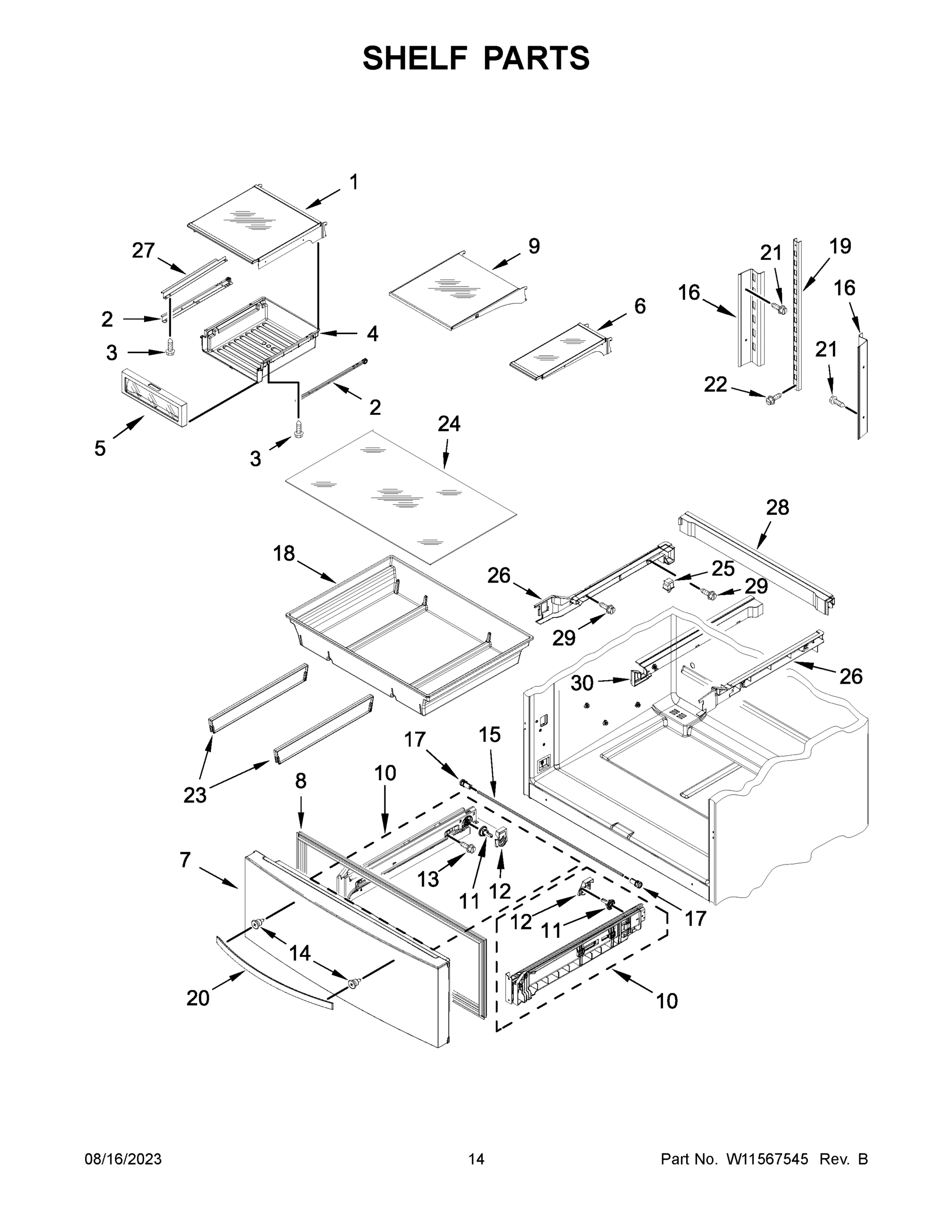 08 - SHELF PARTS