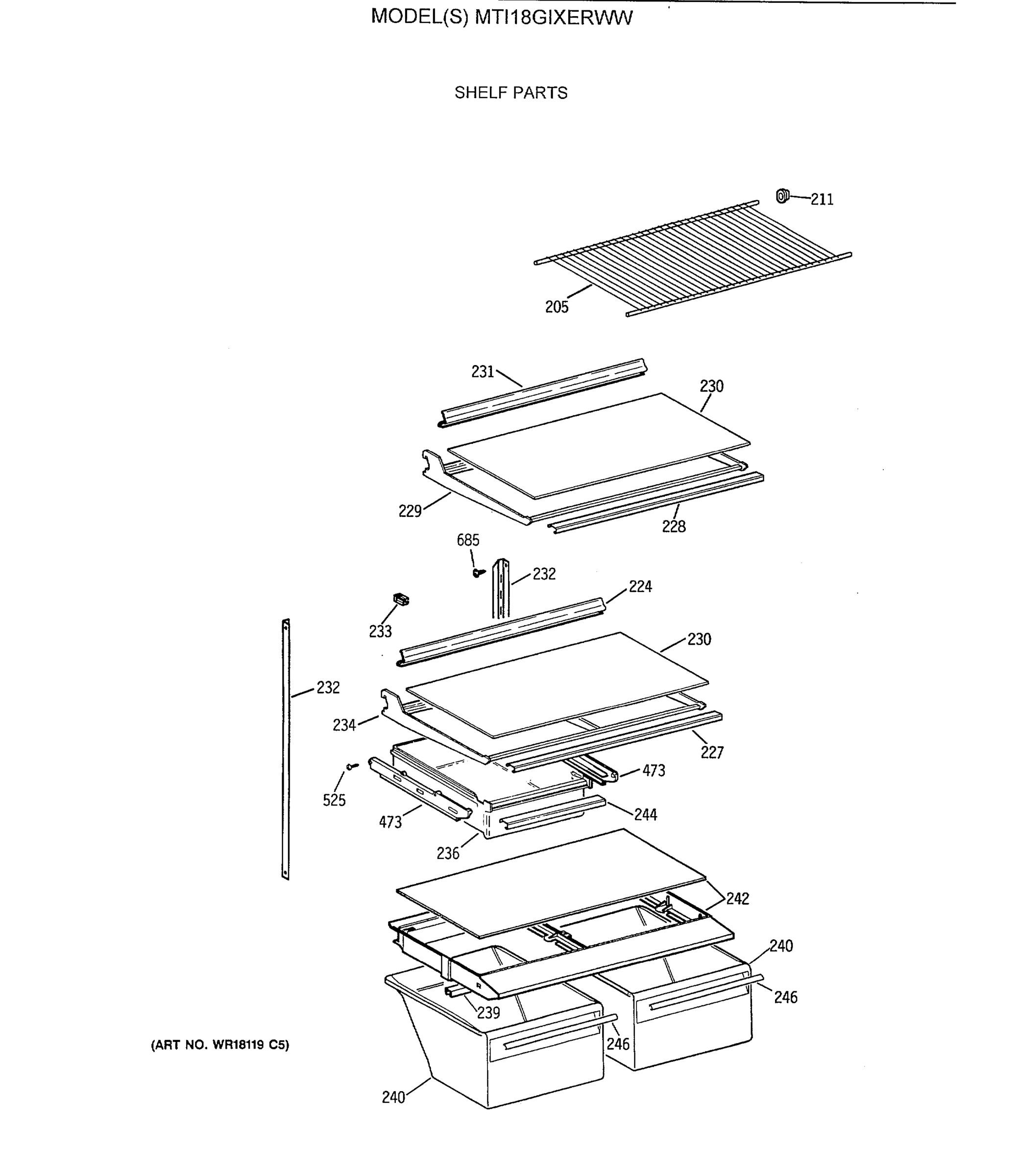 SHELF PARTS