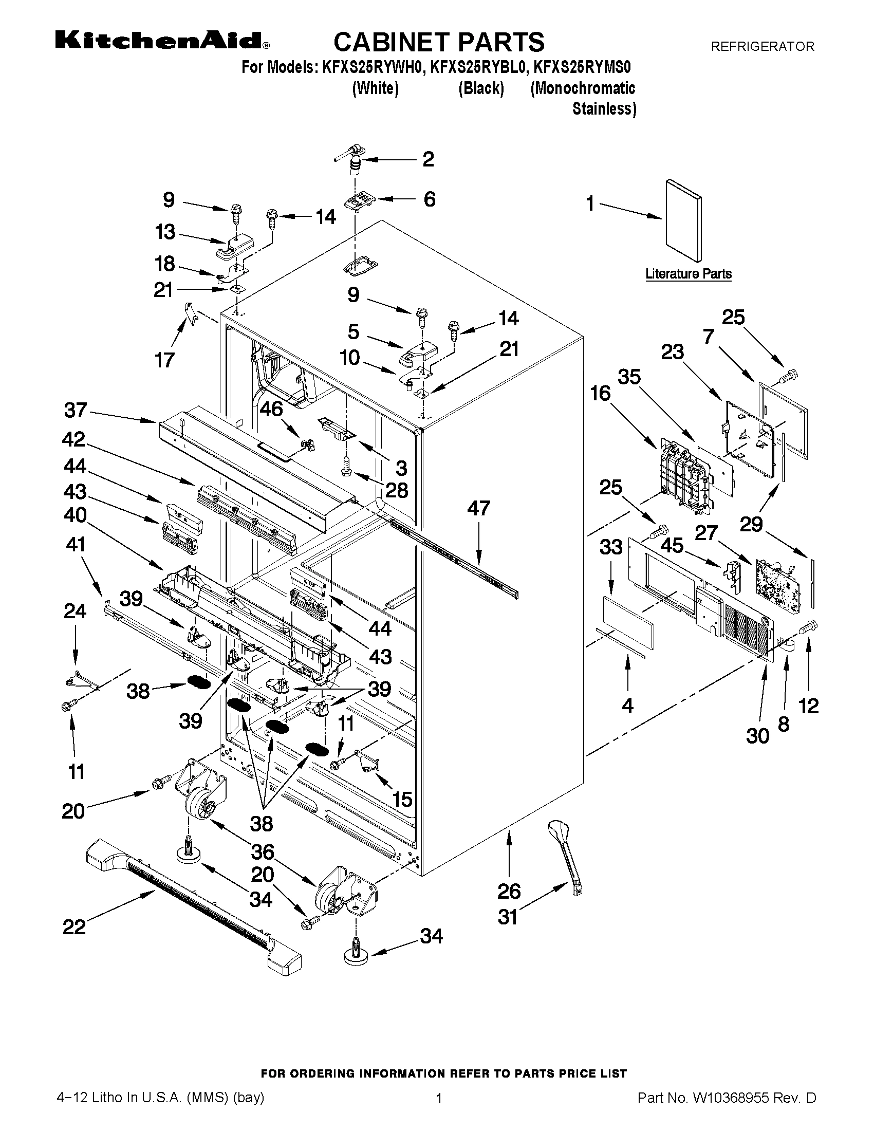 01 - CABINET PARTS