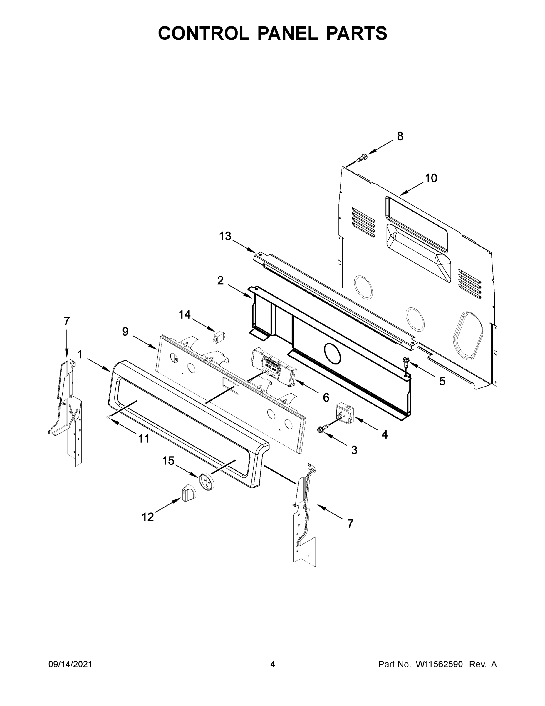03 - CONTROL PANEL PARTS