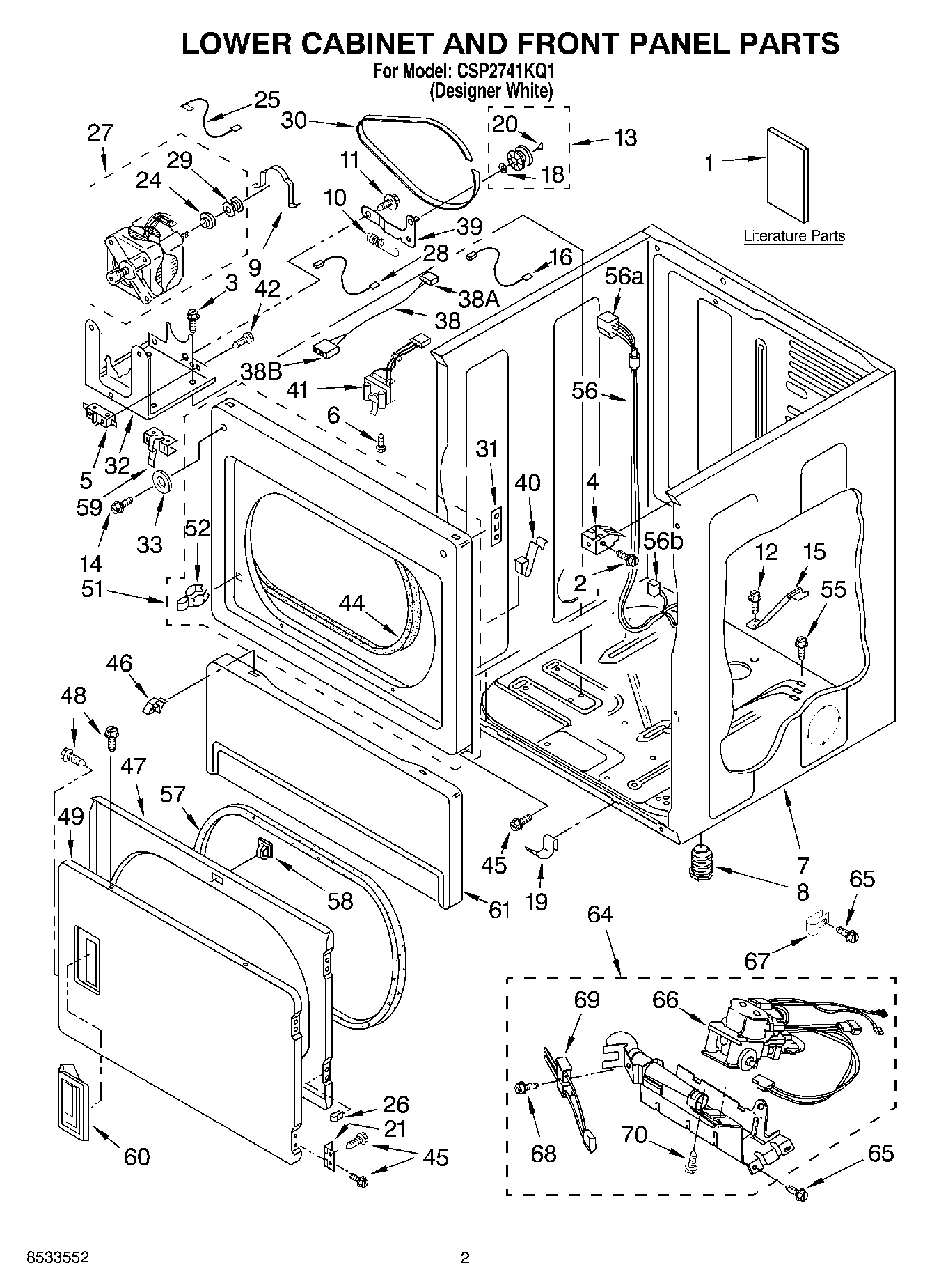 02 - LOWER CABINET AND FRONT PANEL, LITE