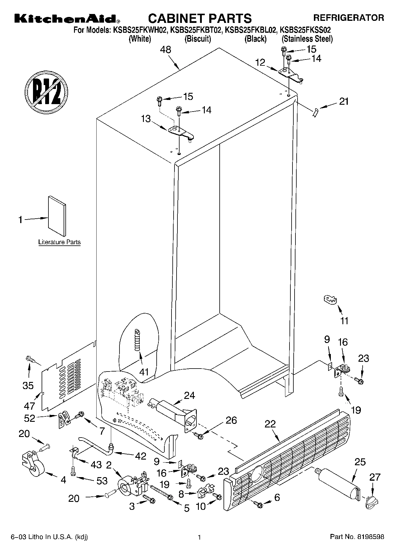 01 - CABINET PARTS