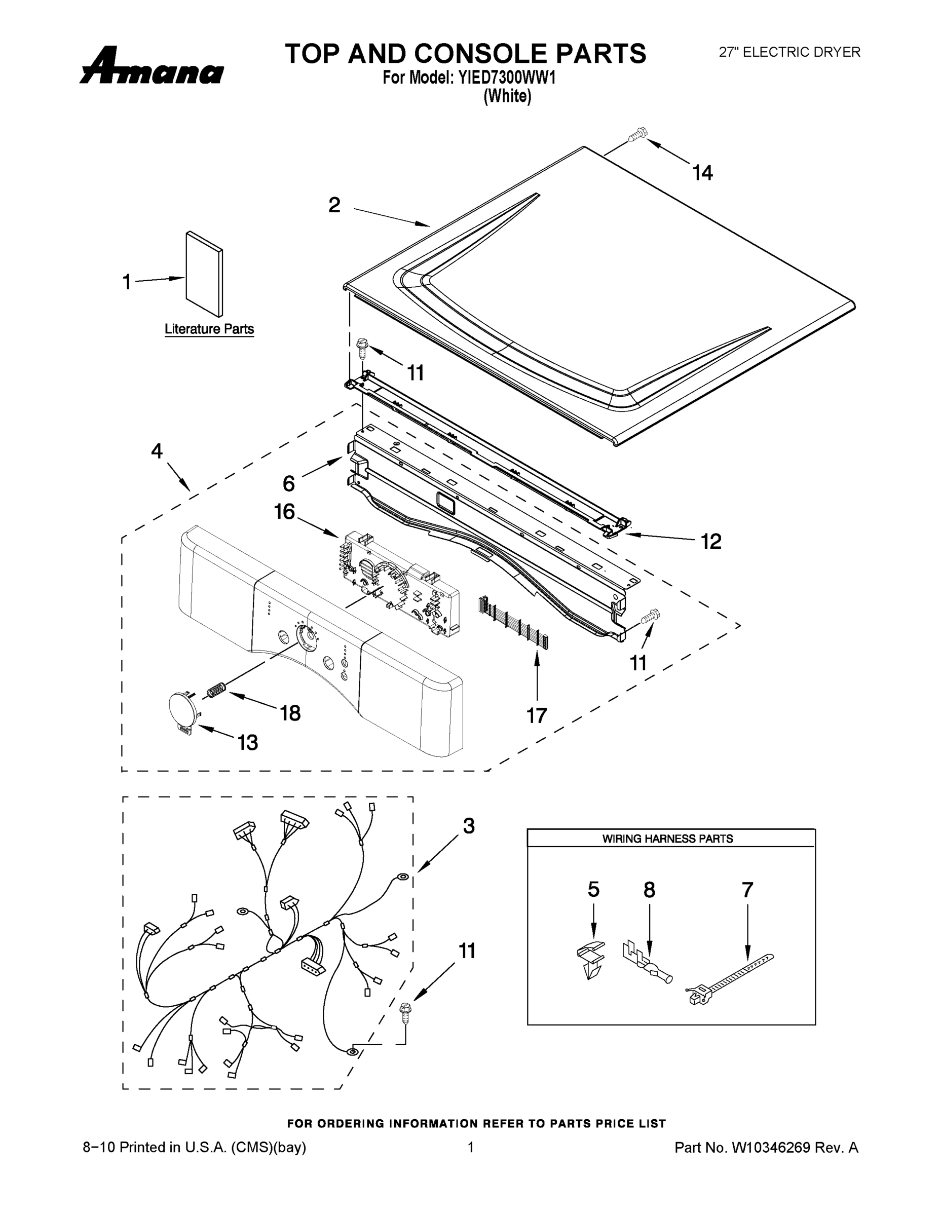 01 - TOP AND CONSOLE PARTS