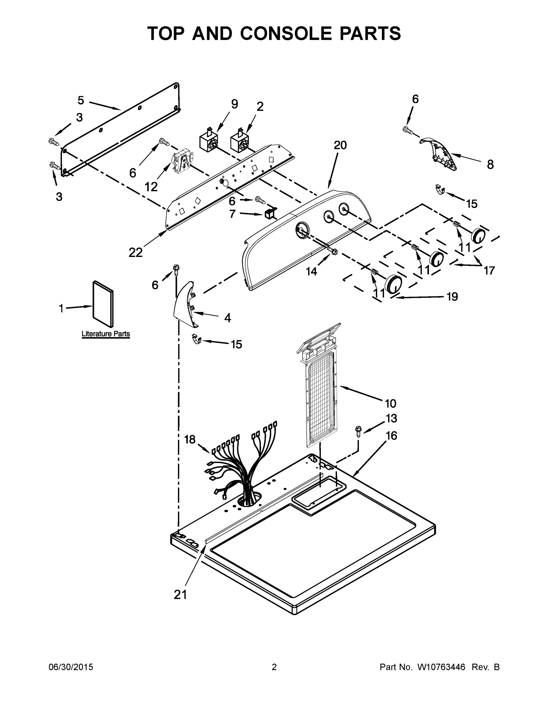 02 - TOP AND CONSOLE PARTS