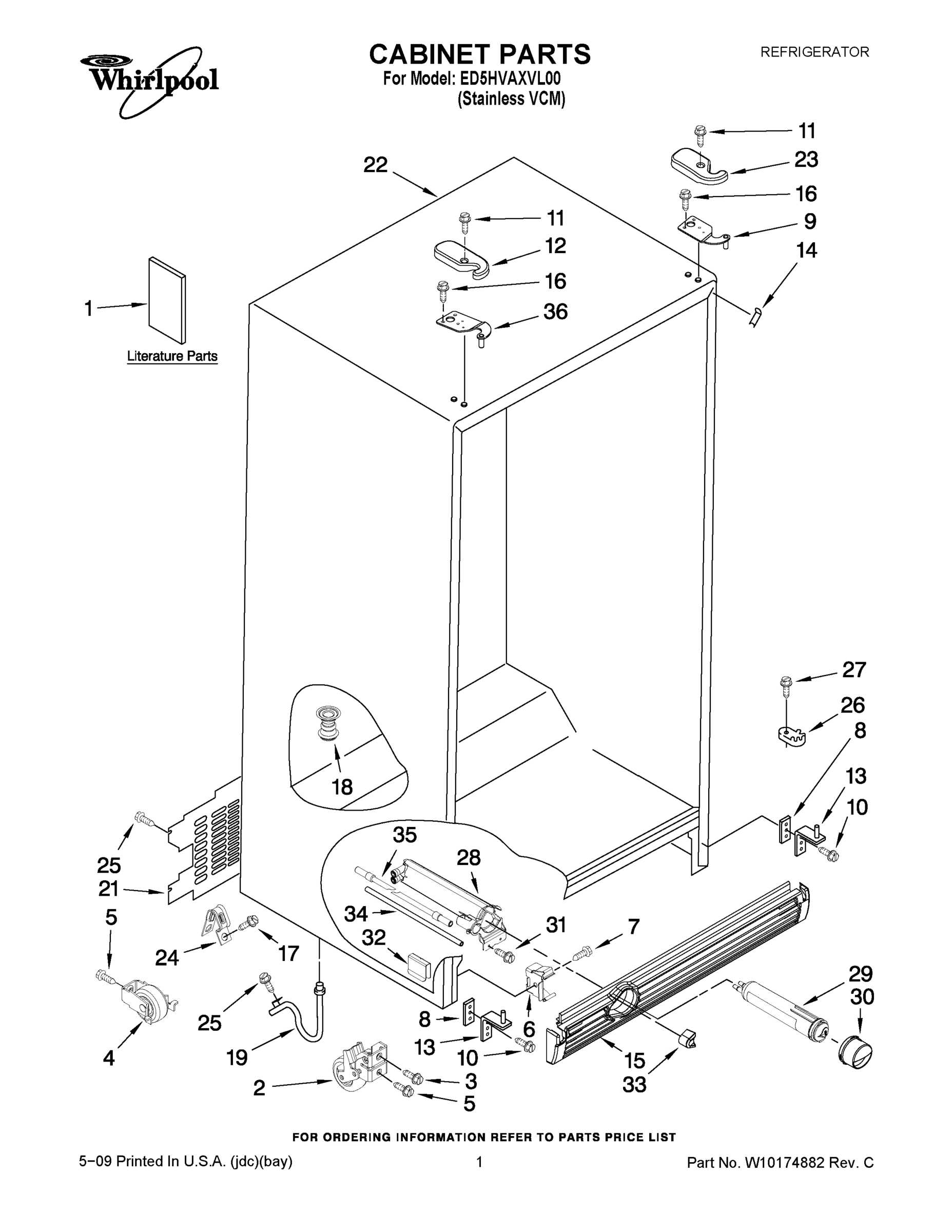 01 - CABINET PARTS