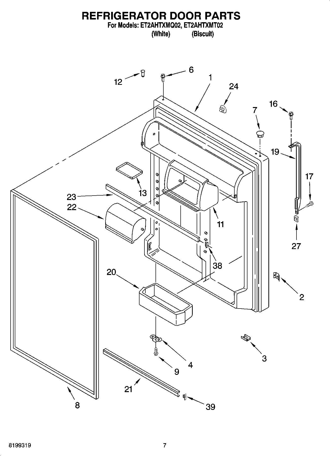 04 - REFRIGERATOR DOOR PARTS