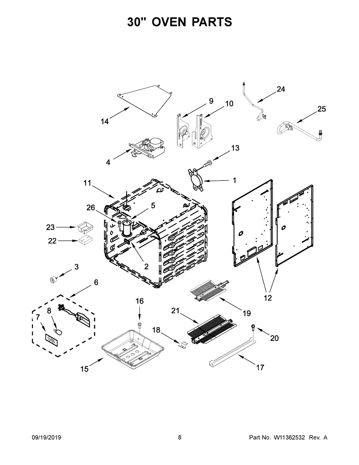 05 - 30" OVEN PARTS