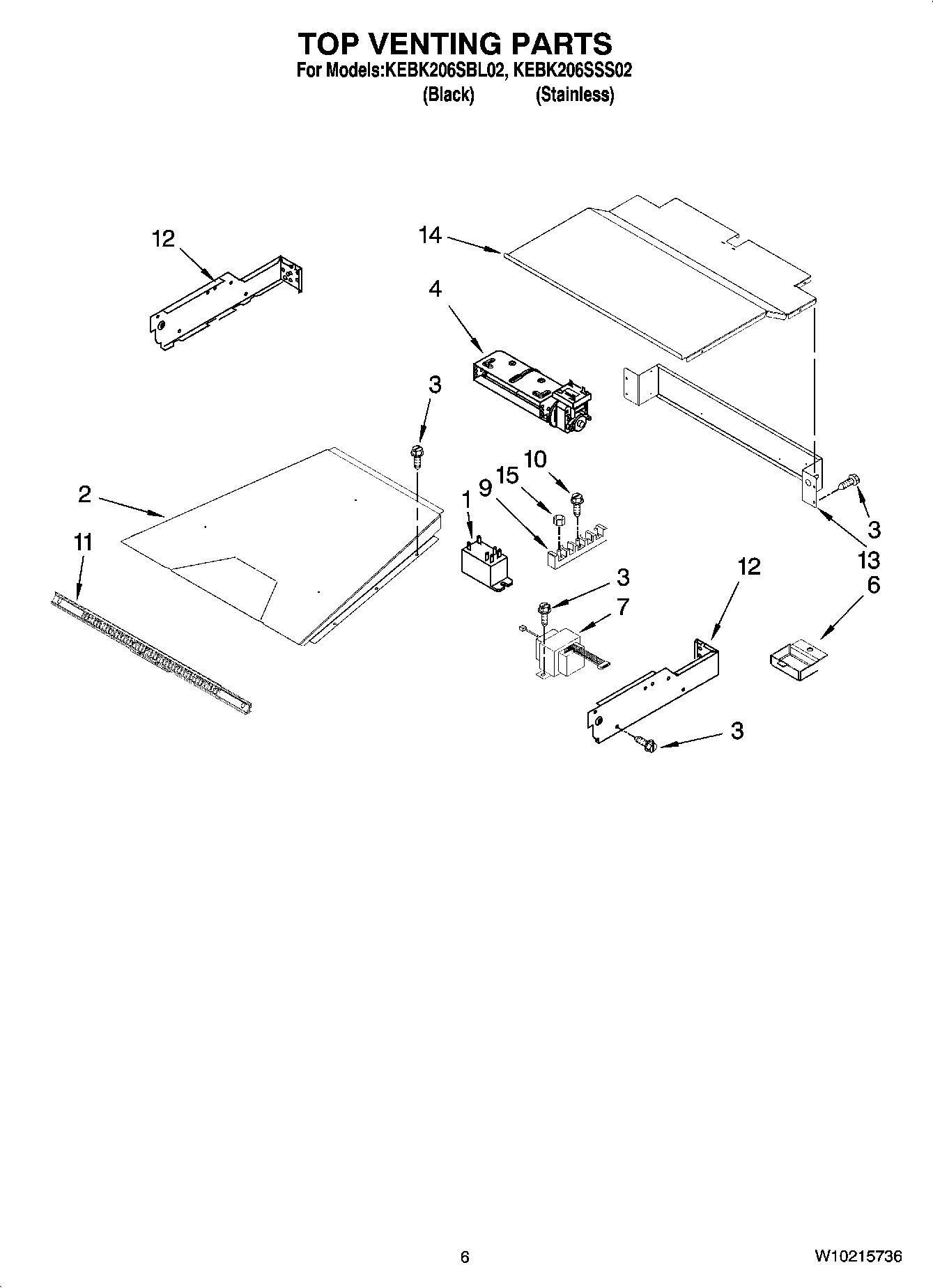 05 - TOP VENTING PARTS, OPTIONAL PARTS