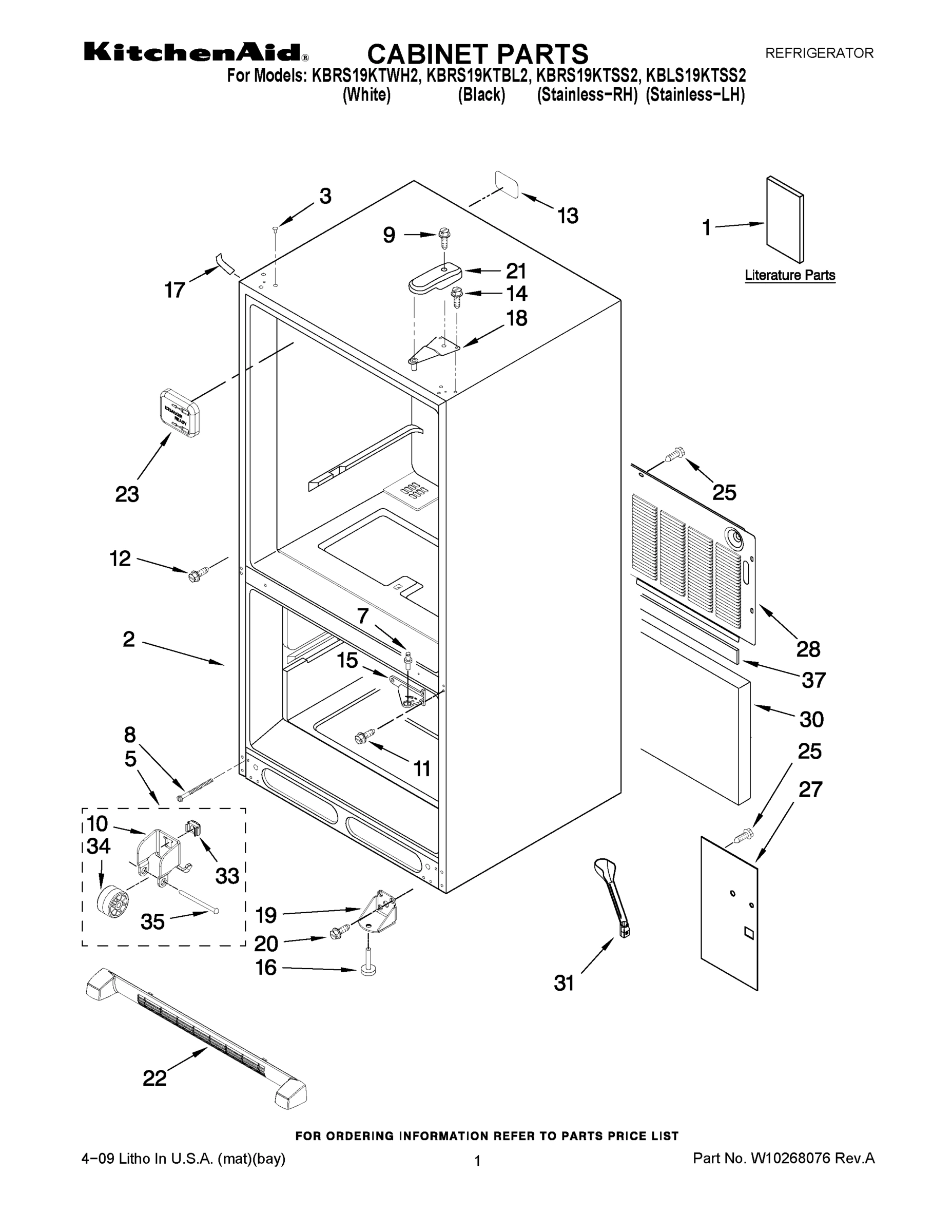 01 - CABINET PARTS