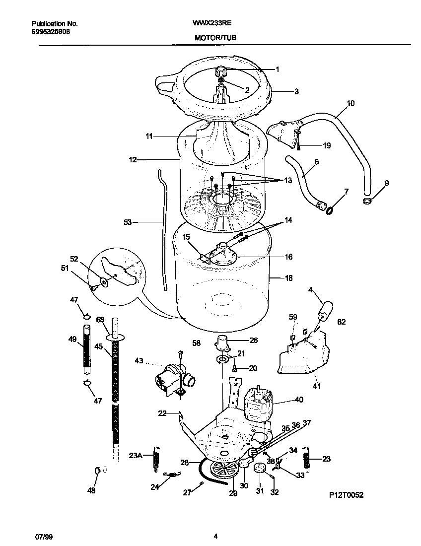 03 - P12T0052 WSHR MTR,HOSE