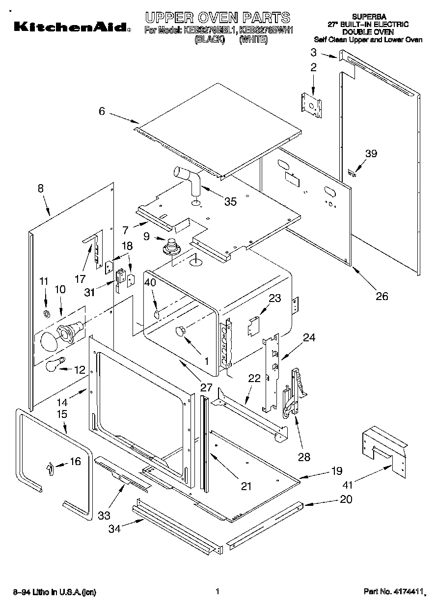 01 - UPPER OVEN, OPTIONAL