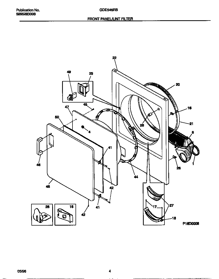 03 - FRONT PANEL/LINT FILTER