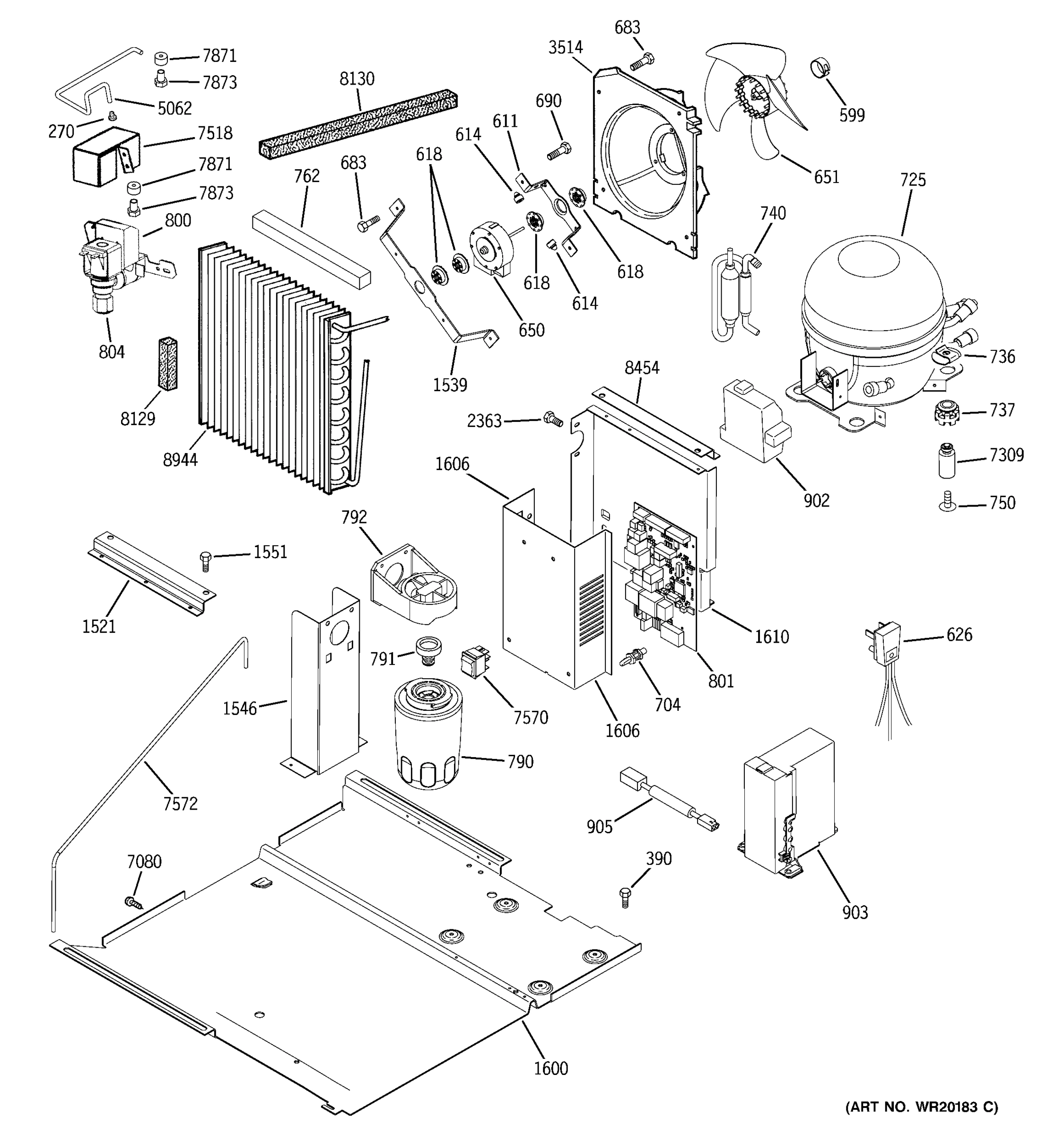 SEALED SYSTEM & MOTHER BOARD