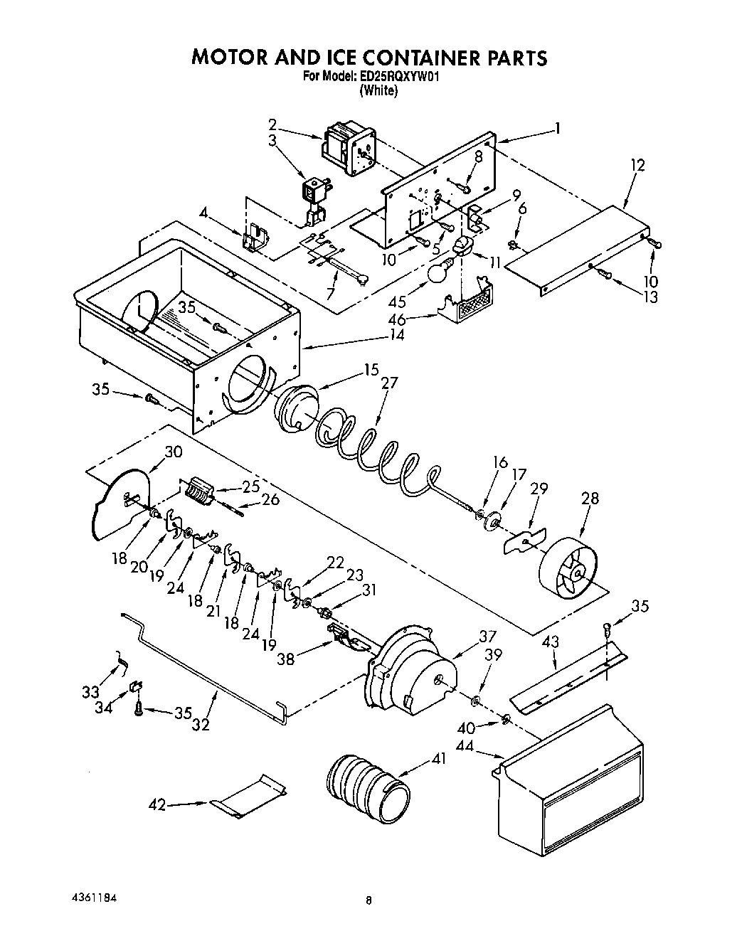 06 - MOTOR AND ICE CONTAINER