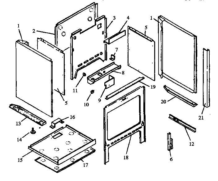 04 - OVEN CABINET ASSY