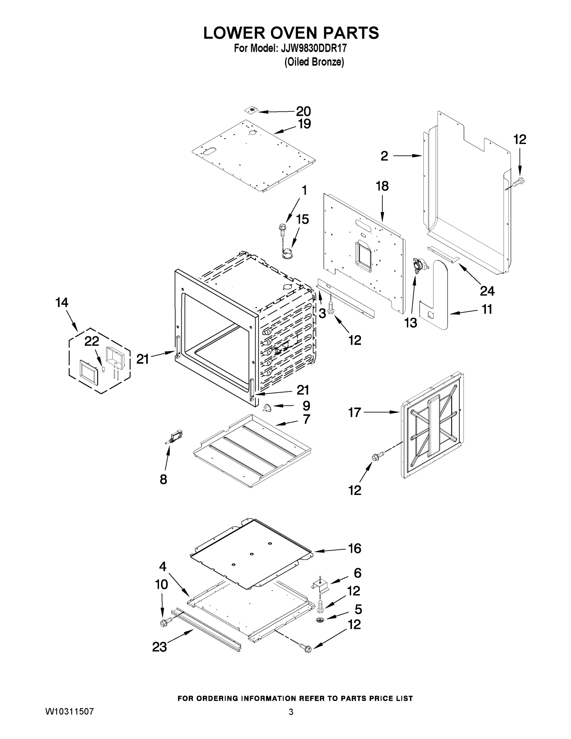 02 - LOWER OVEN PARTS