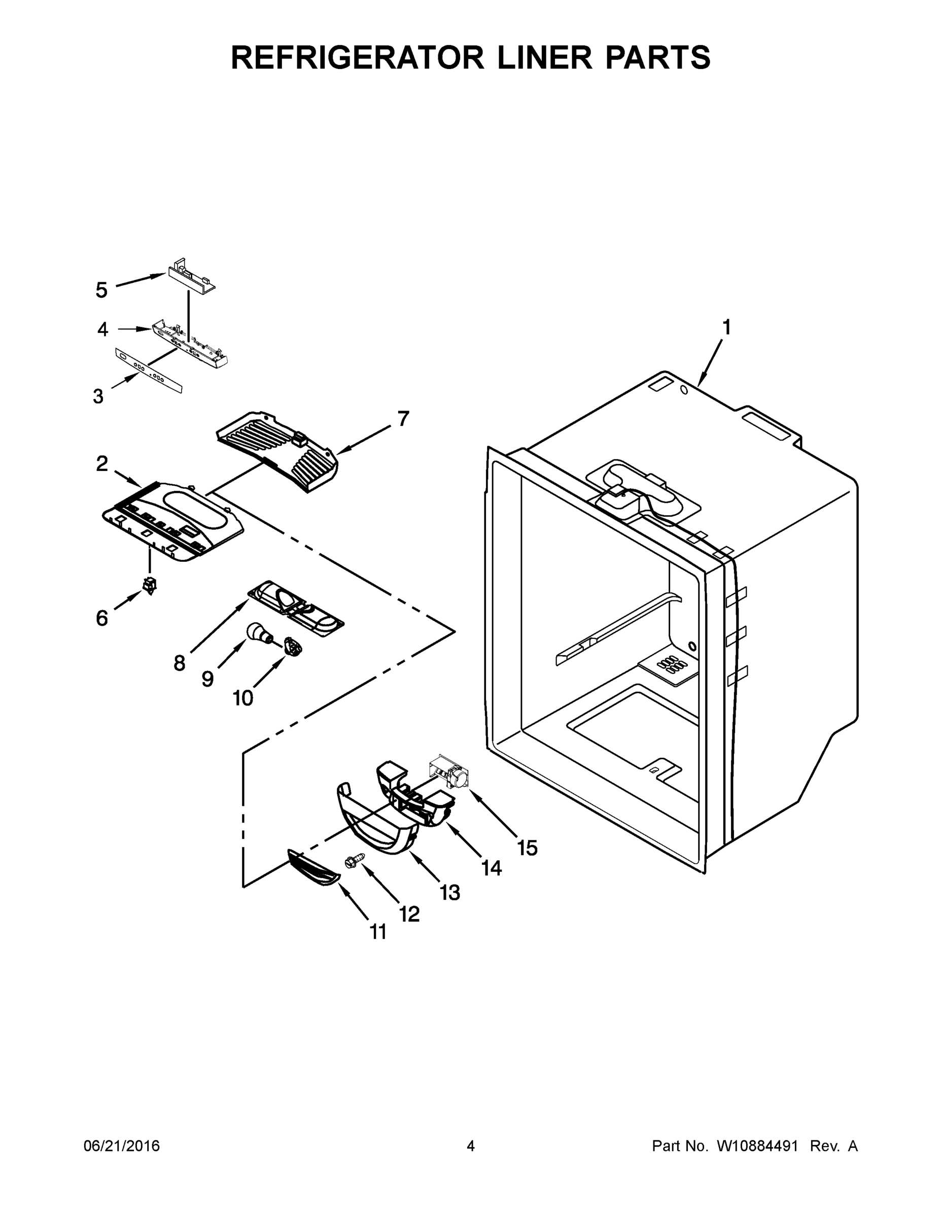 03 - REFRIGERATOR LINER PARTS