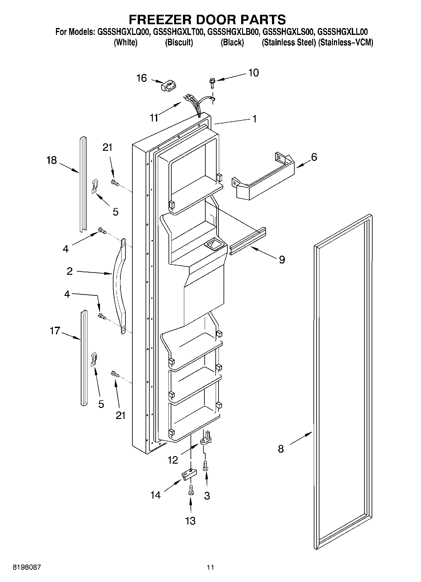 07 - FREEZER DOOR